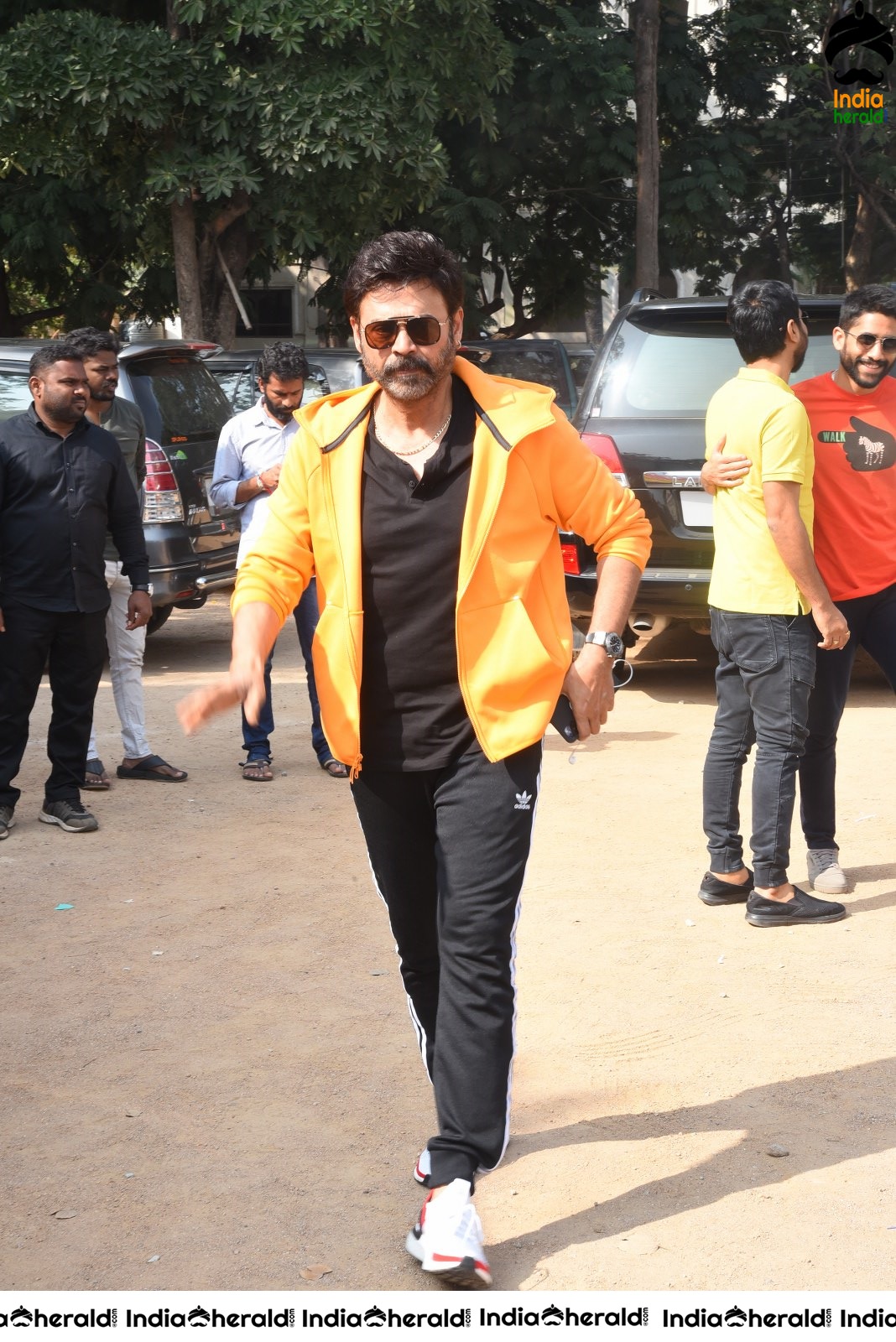 Venky Mama Team starts their Bus Tour Set 1