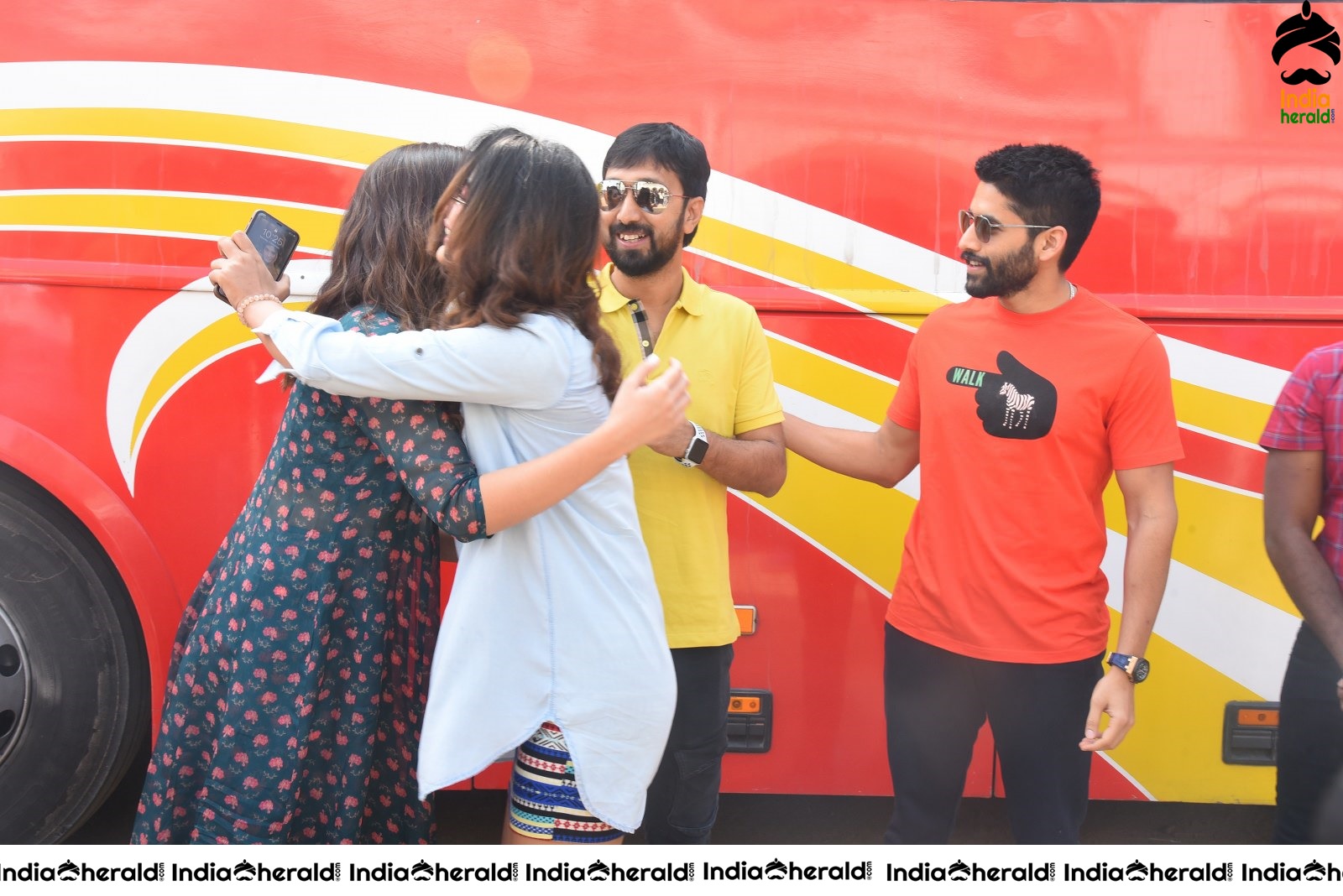 Venky Mama Team starts their Bus Tour Set 1