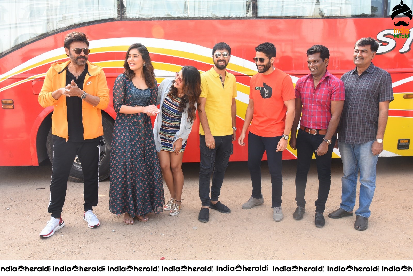 Venky Mama Team starts their Bus Tour Set 2