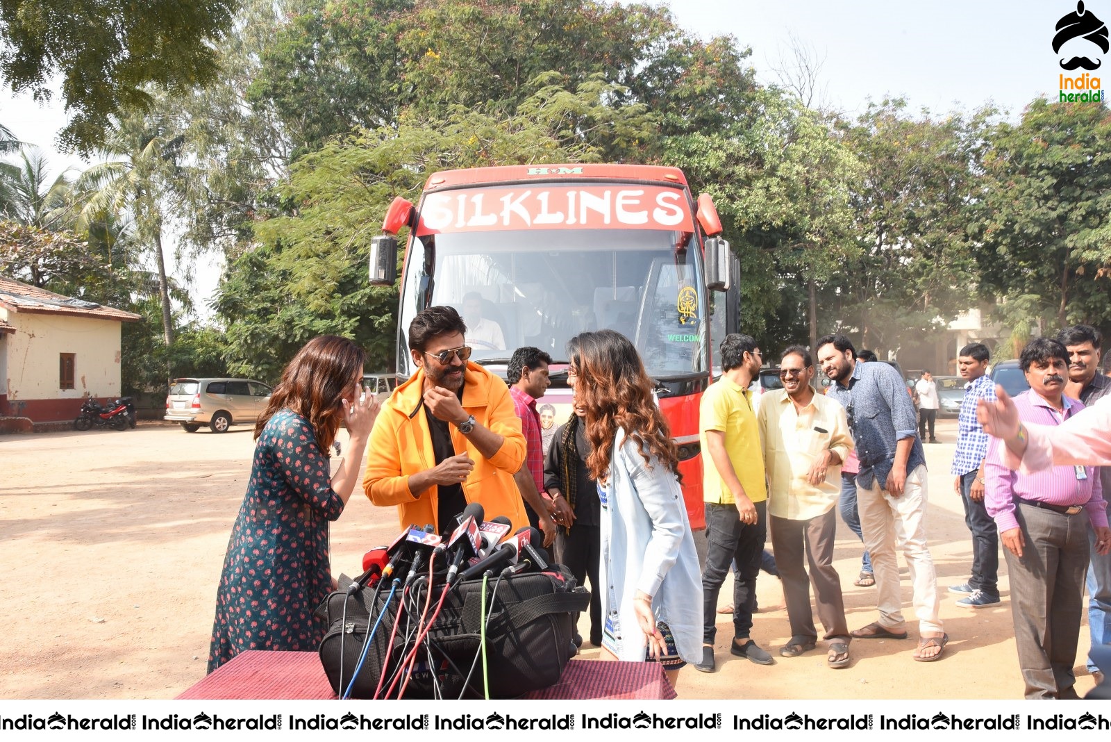 Venky Mama Team starts their Bus Tour Set 2