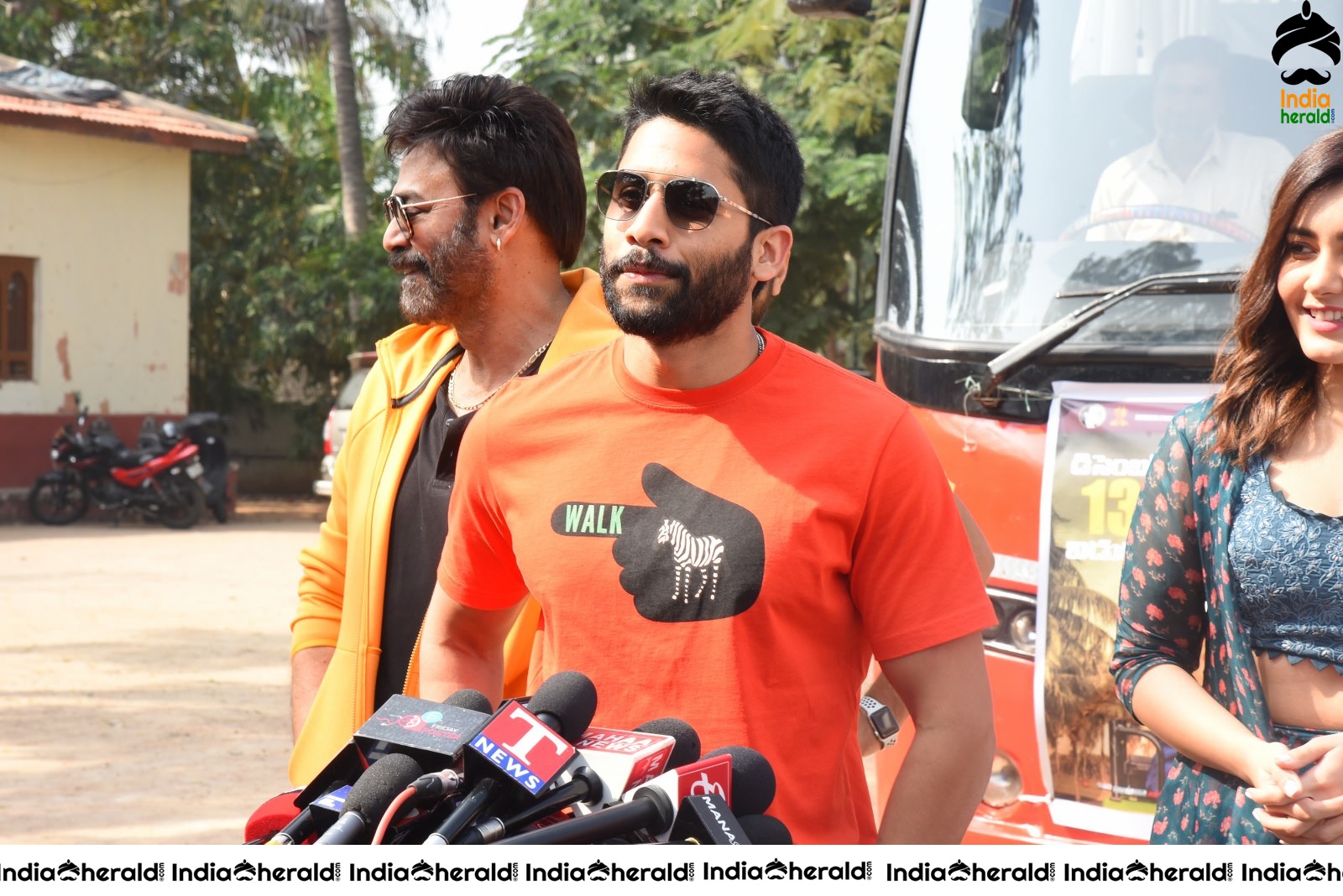 Venky Mama Team starts their Bus Tour Set 3