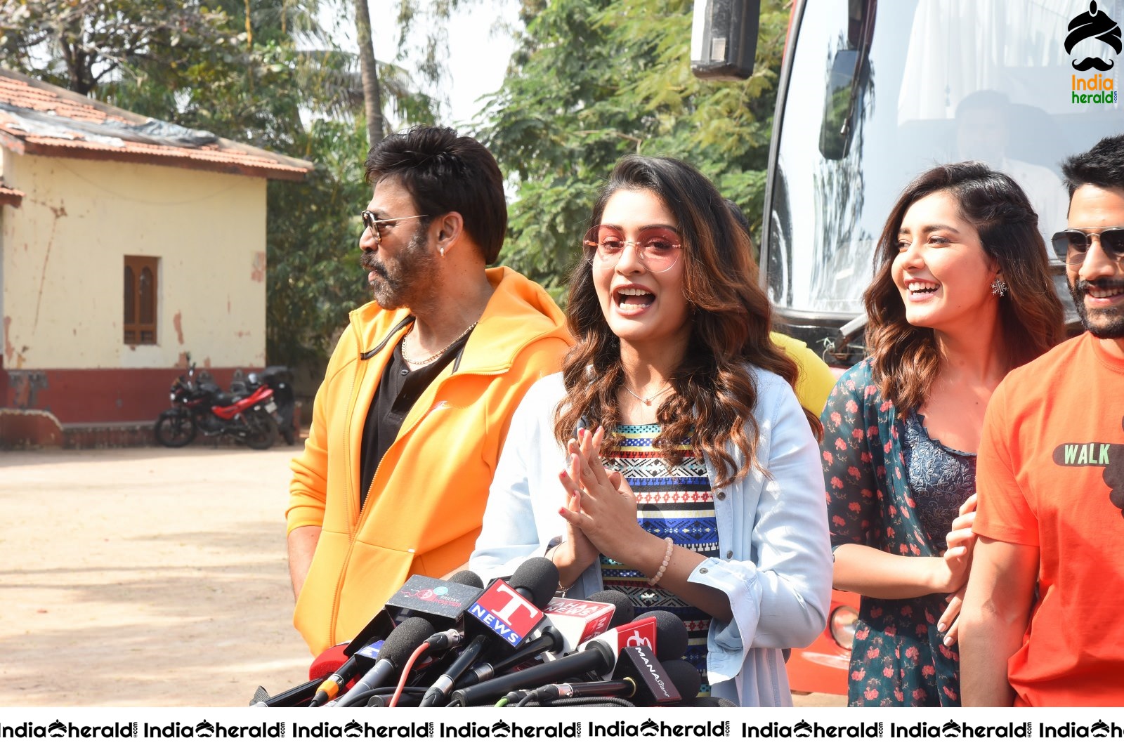 Venky Mama Team starts their Bus Tour Set 3