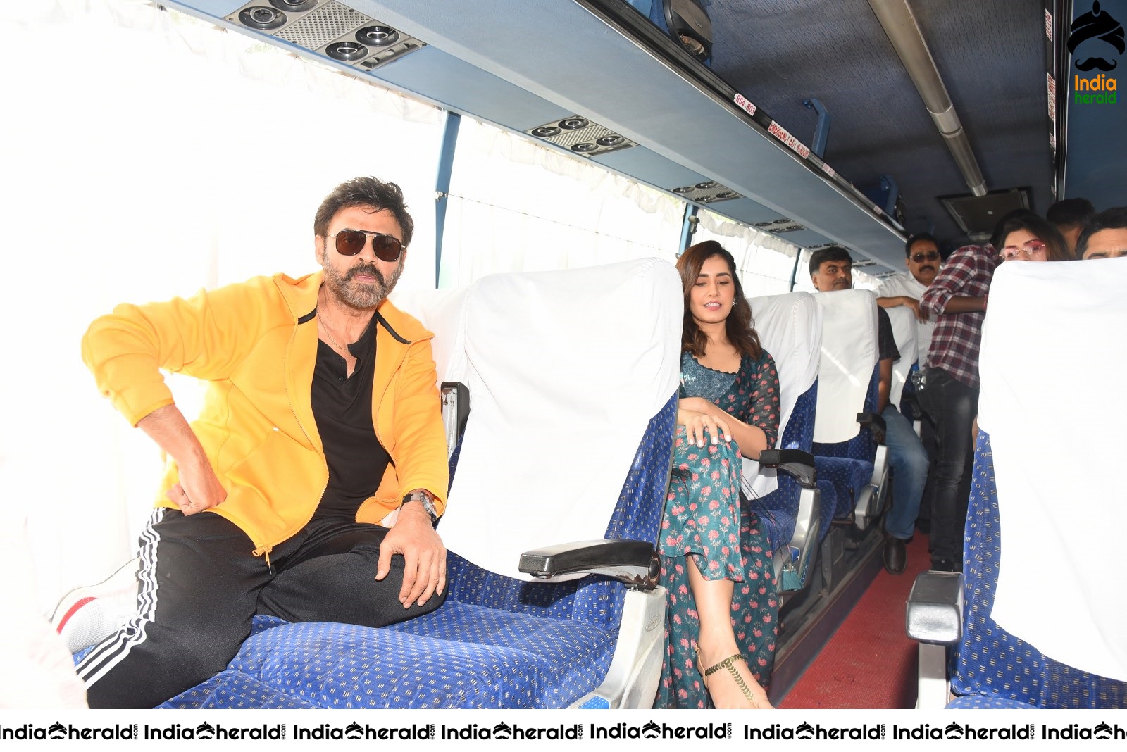 Venky Mama Team starts their Bus Tour Set 3