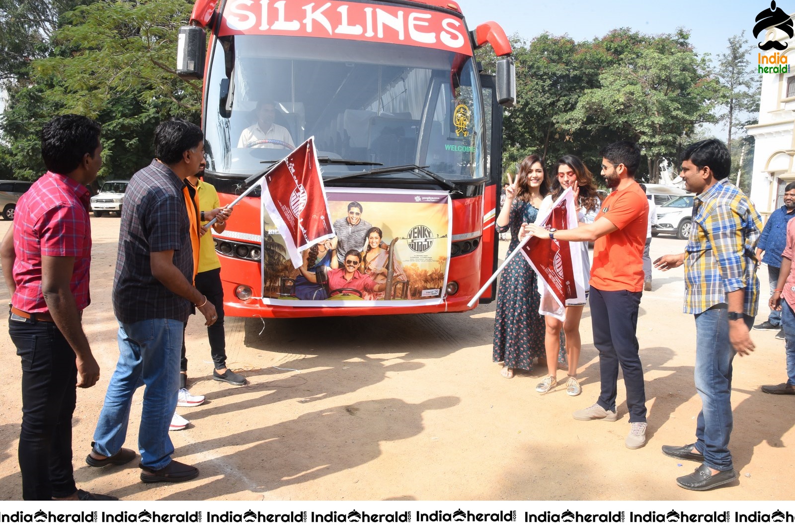 Venky Mama Team starts their Bus Tour Set 3