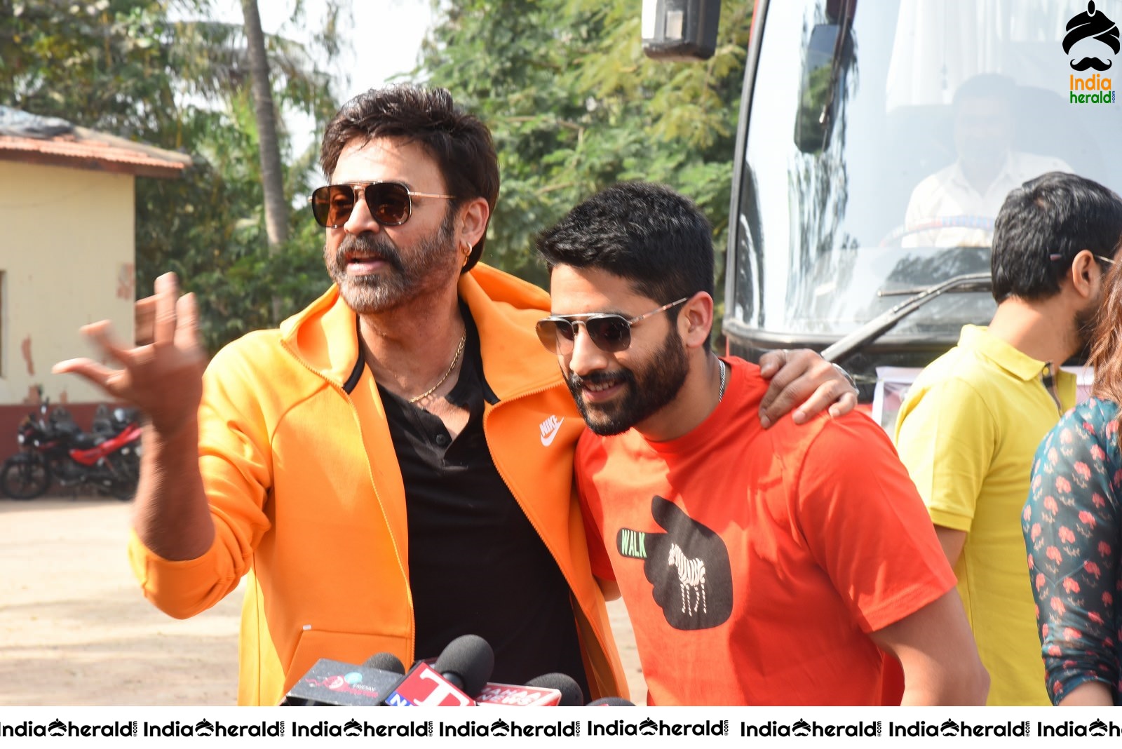 Venky Mama Team starts their Bus Tour Set 3