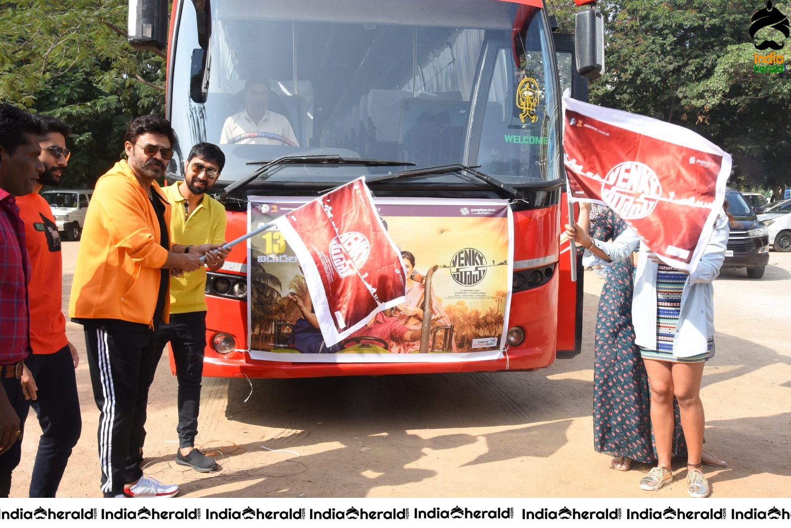 Venky Mama Team starts their Bus Tour Set 3