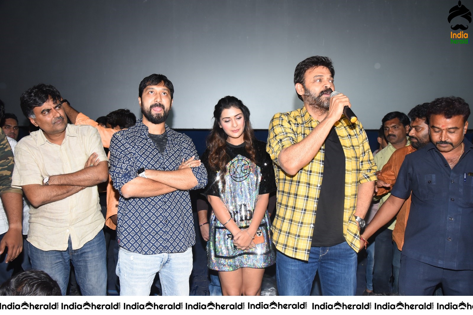 Venky Mama team visits Devi Theater at RTC X roads Set 1