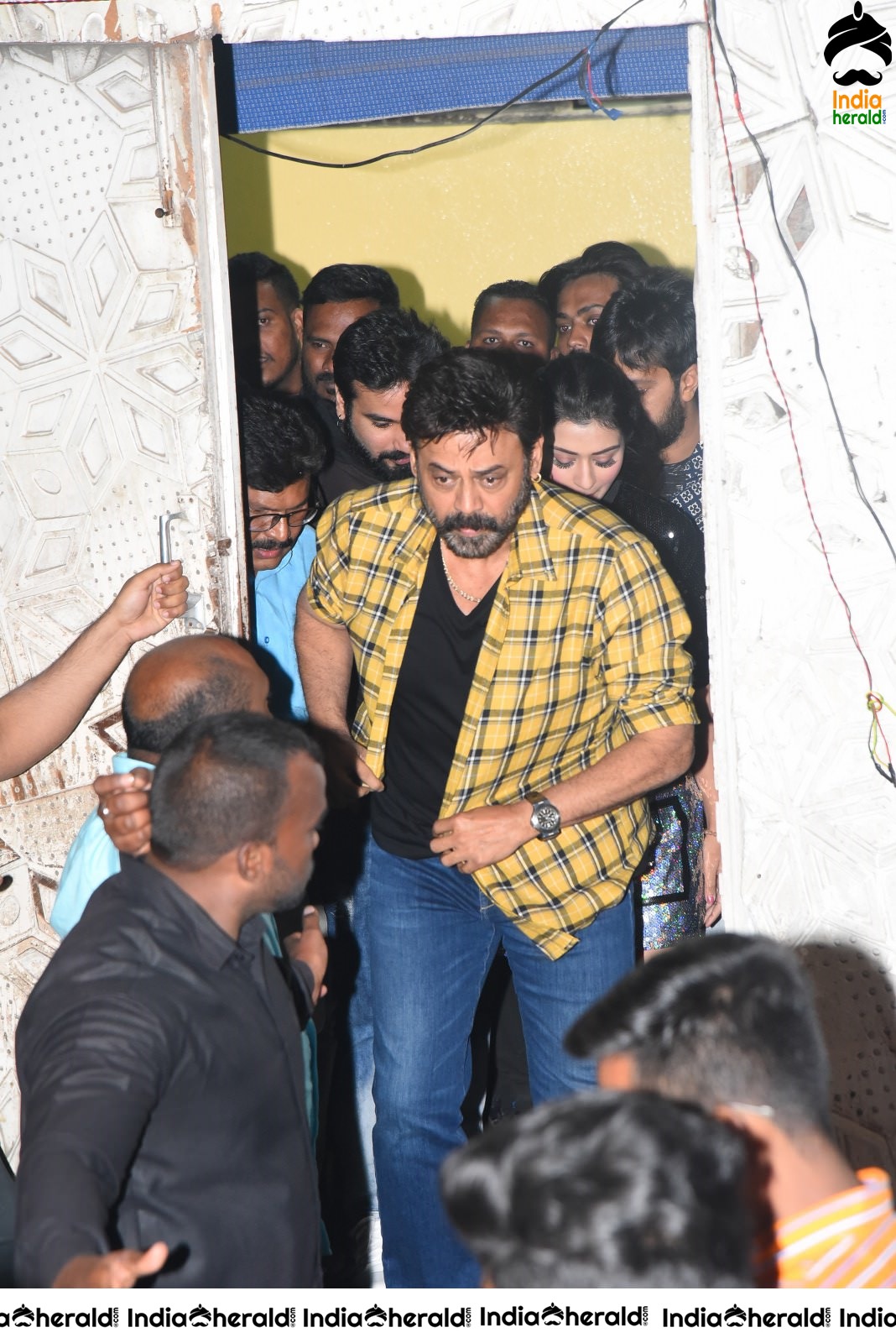 Venky Mama team visits Devi Theater at RTC X roads Set 1