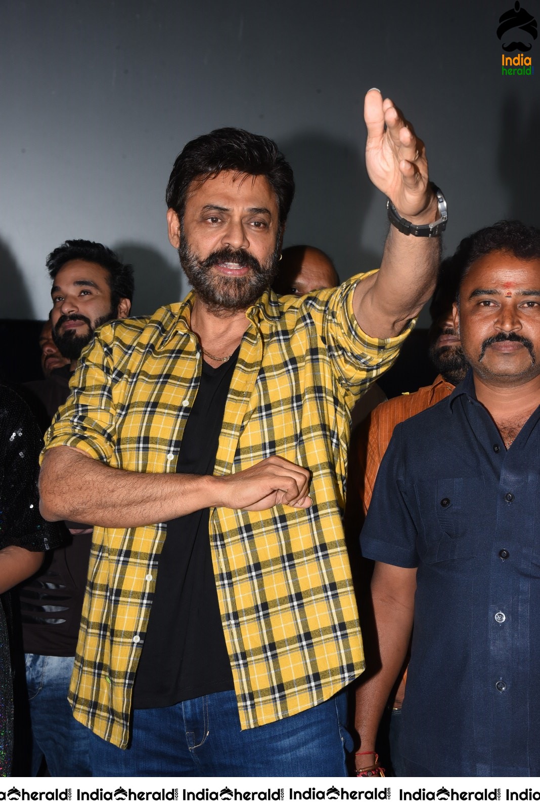 Venky Mama team visits Devi Theater at RTC X roads Set 3