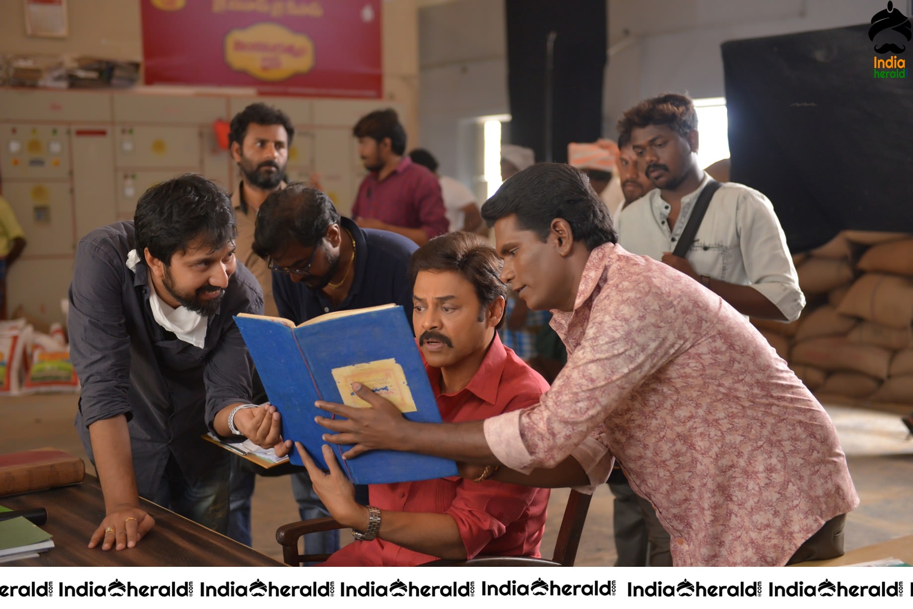 Venky Mama Unseen Shooting Spot Stills