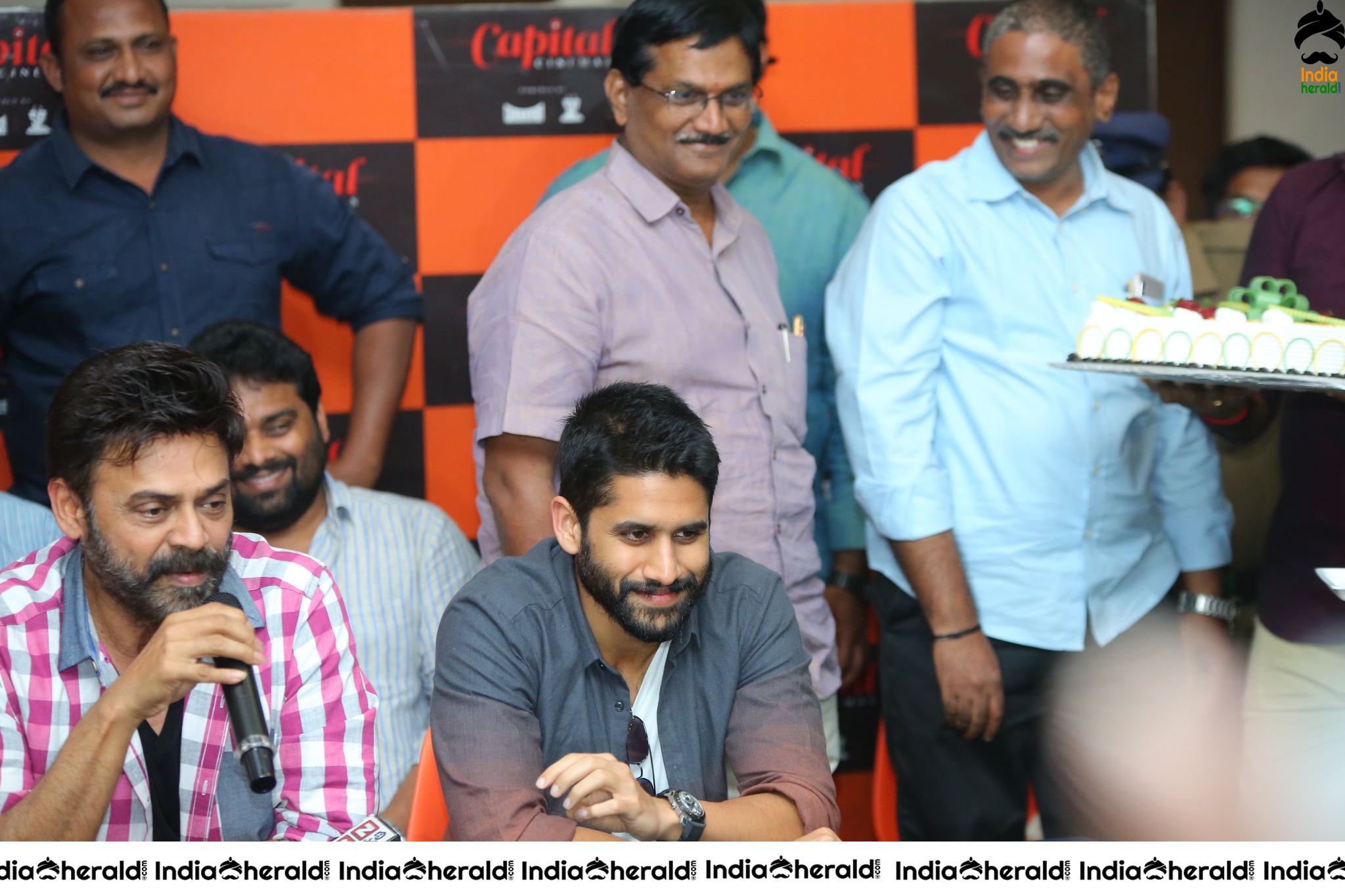 VenkyMama Press Meet At Vijayawada Capital Cinemas Set 1