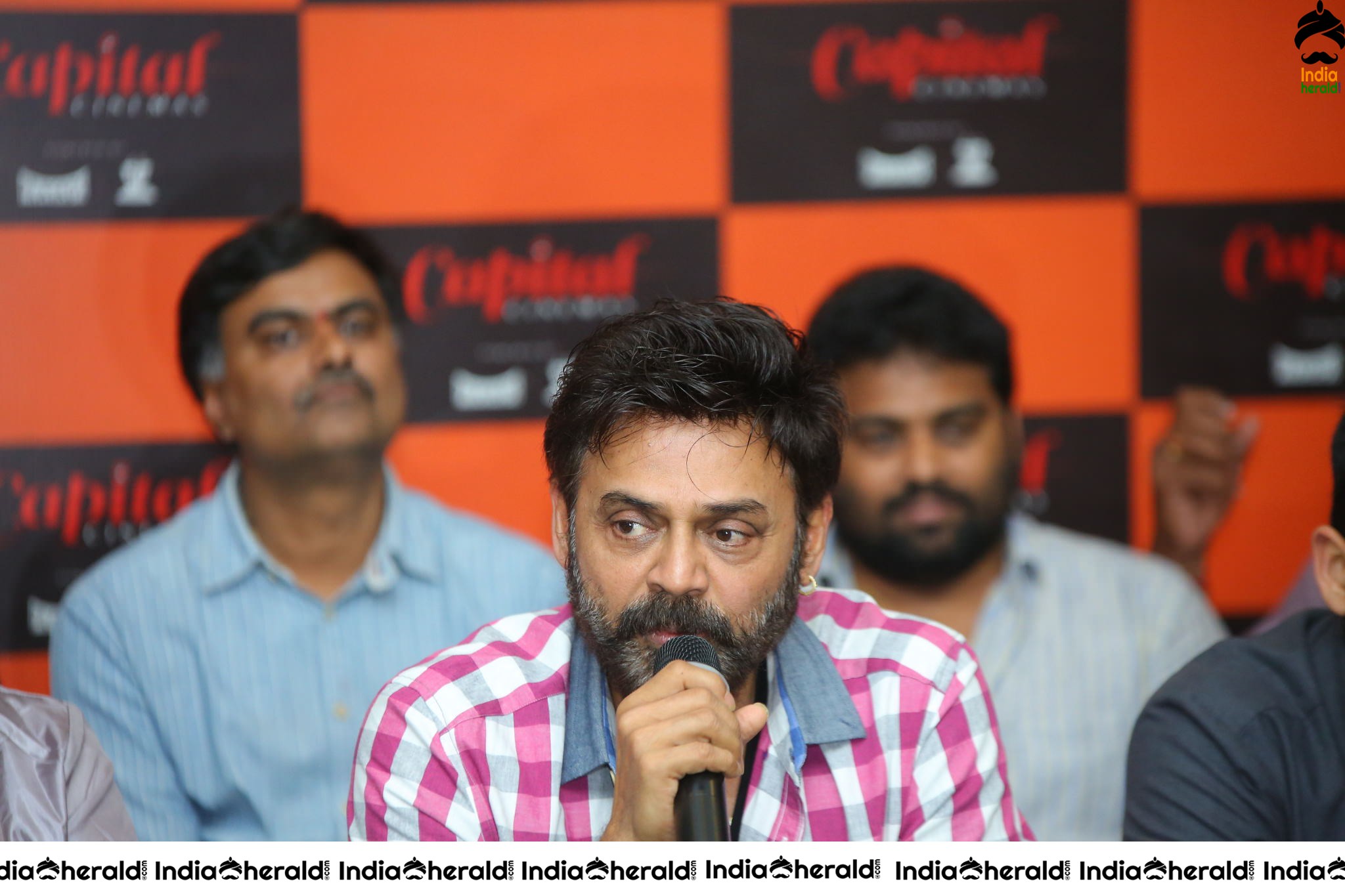 VenkyMama Press Meet At Vijayawada Capital Cinemas Set 1