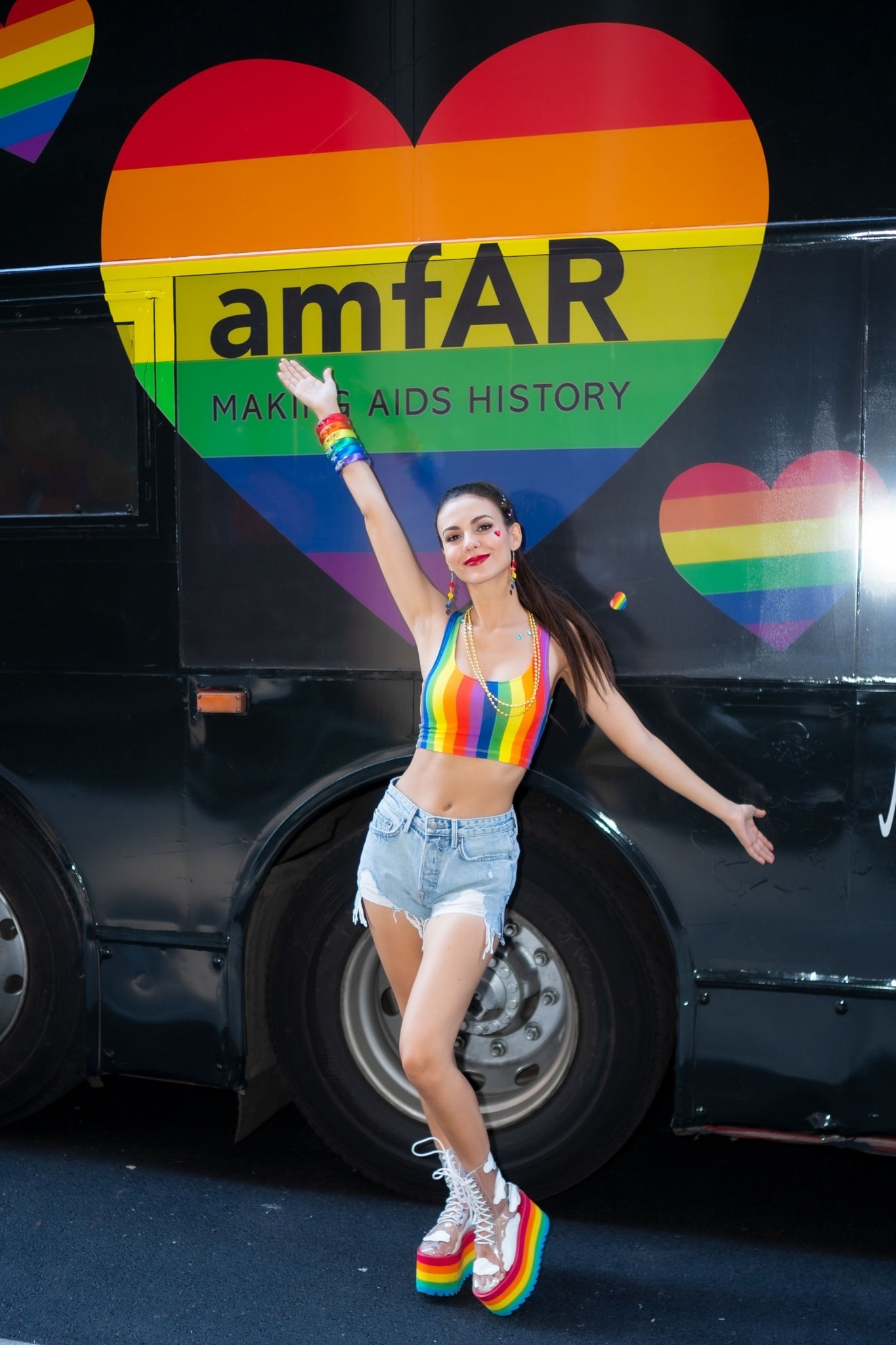 Victoria Justice In World Pride March In NYC Set 1