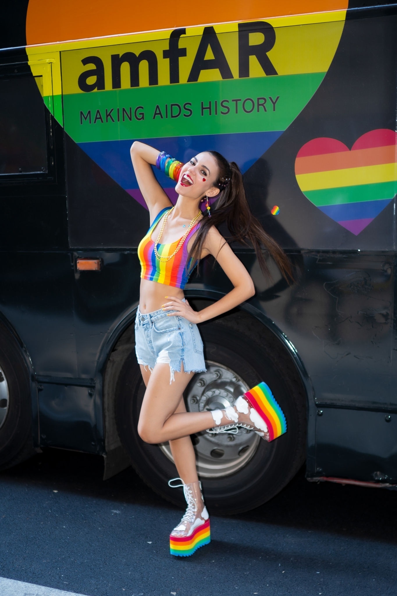 Victoria Justice In World Pride March In NYC Set 1