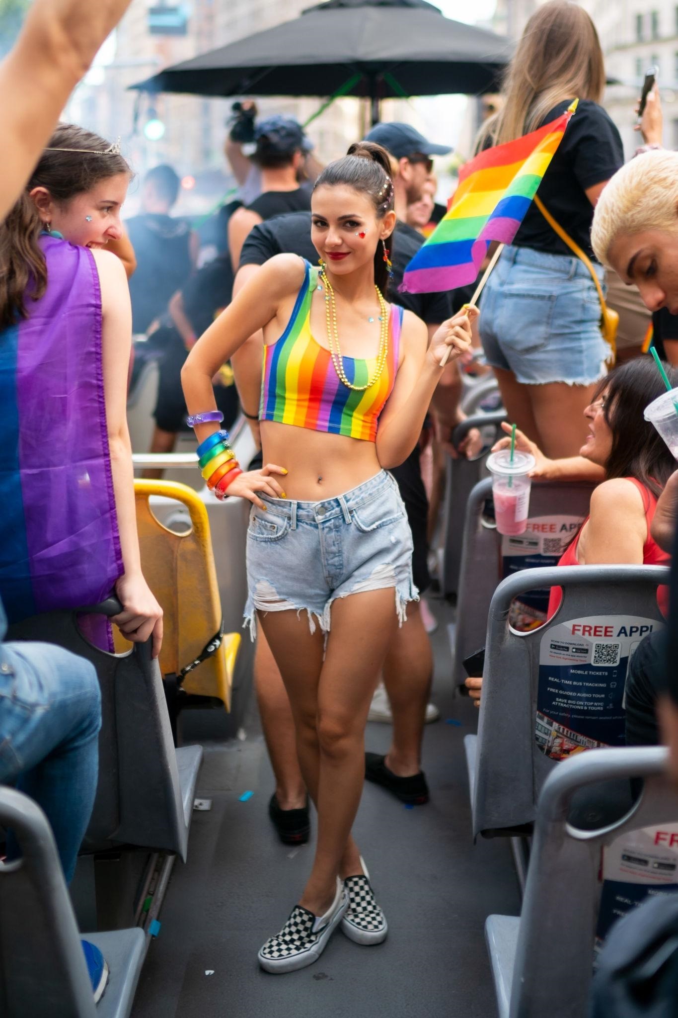 Victoria Justice In World Pride March In NYC Set 1