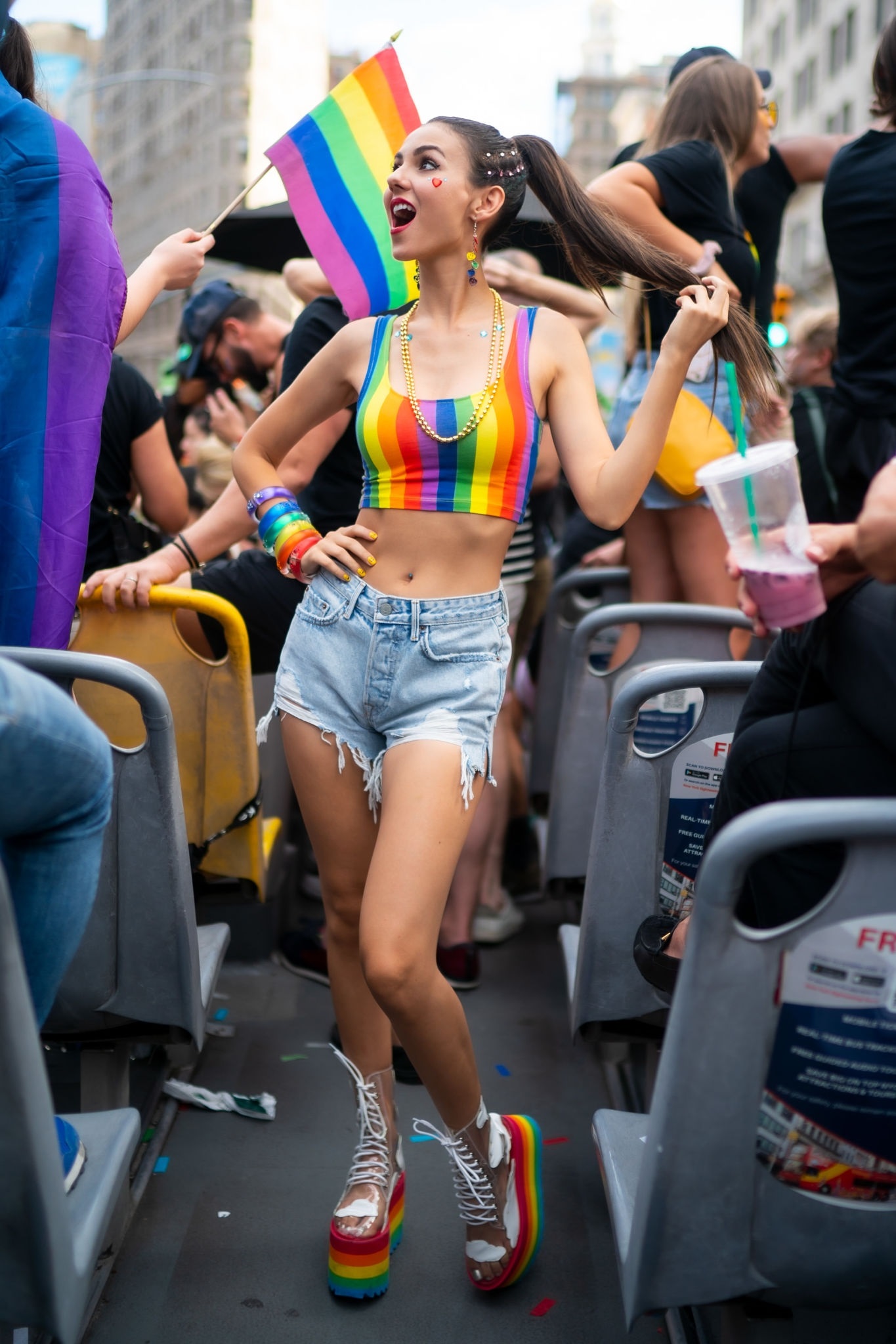 Victoria Justice In World Pride March In NYC Set 2