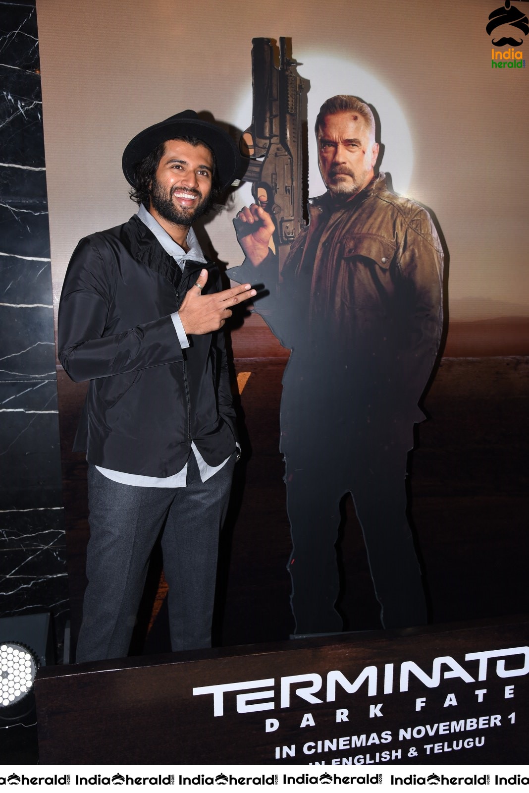 Vijay Deverakonda Looking Damn Smart at Terminator Dark Fate Telugu Trailer Launch Set 4