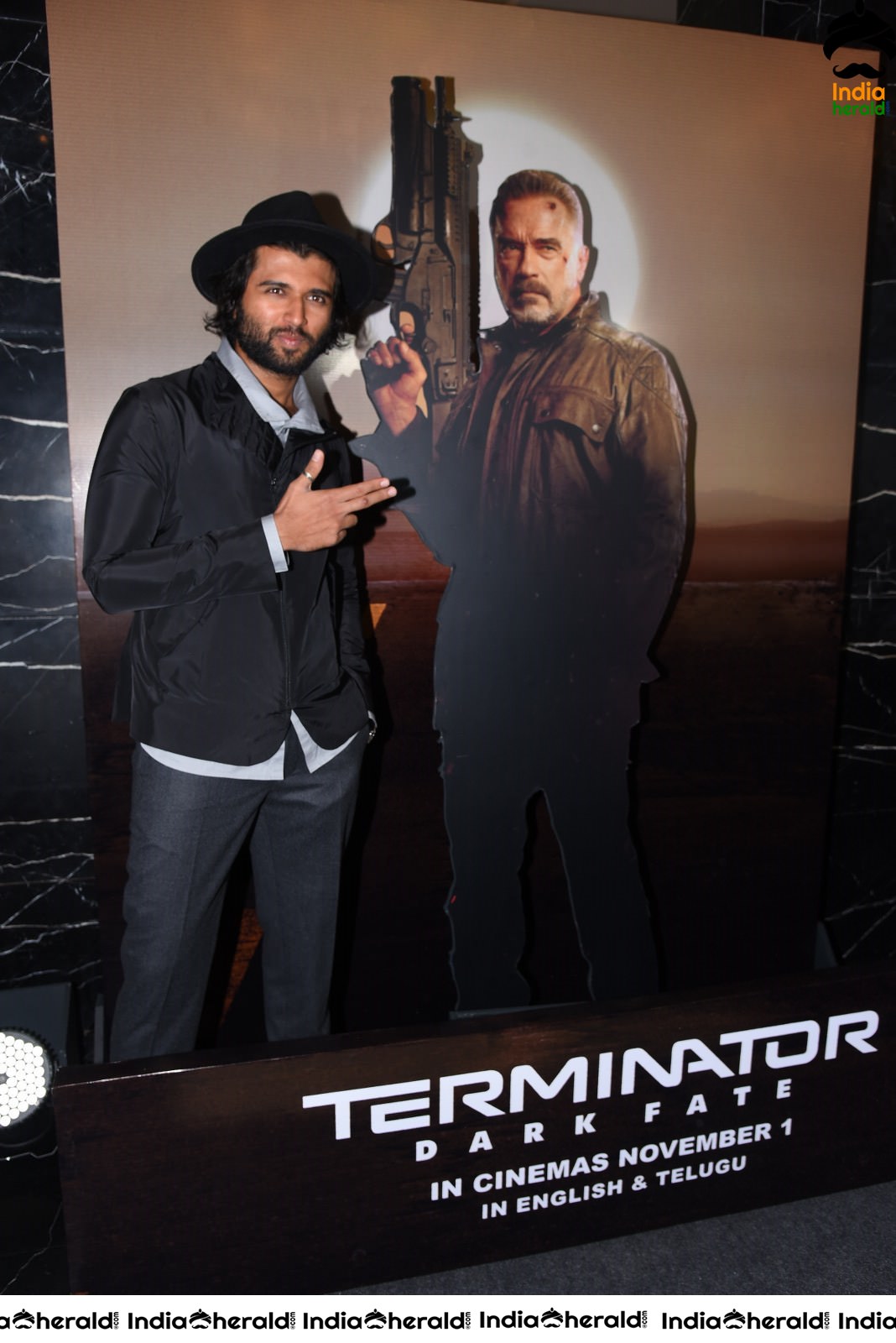 Vijay Deverakonda Looking Damn Smart at Terminator Dark Fate Telugu Trailer Launch Set 4