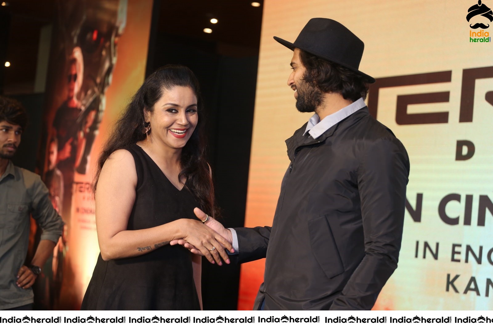 Vijay Deverakonda Looking Damn Smart at Terminator Dark Fate Telugu Trailer Launch Stills Set 2