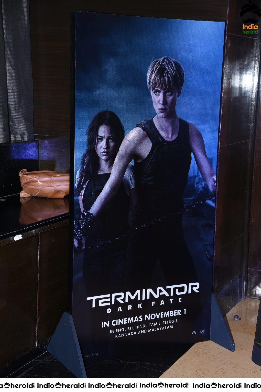 Vijay Deverakonda Looking Damn Smart at Terminator Dark Fate Telugu Trailer Launch Stills Set 2