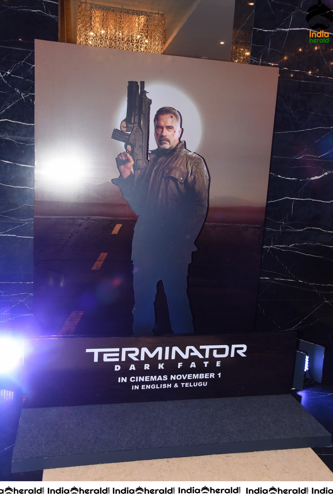 Vijay Deverakonda Looking Damn Smart at Terminator Dark Fate Telugu Trailer Launch Stills Set 2