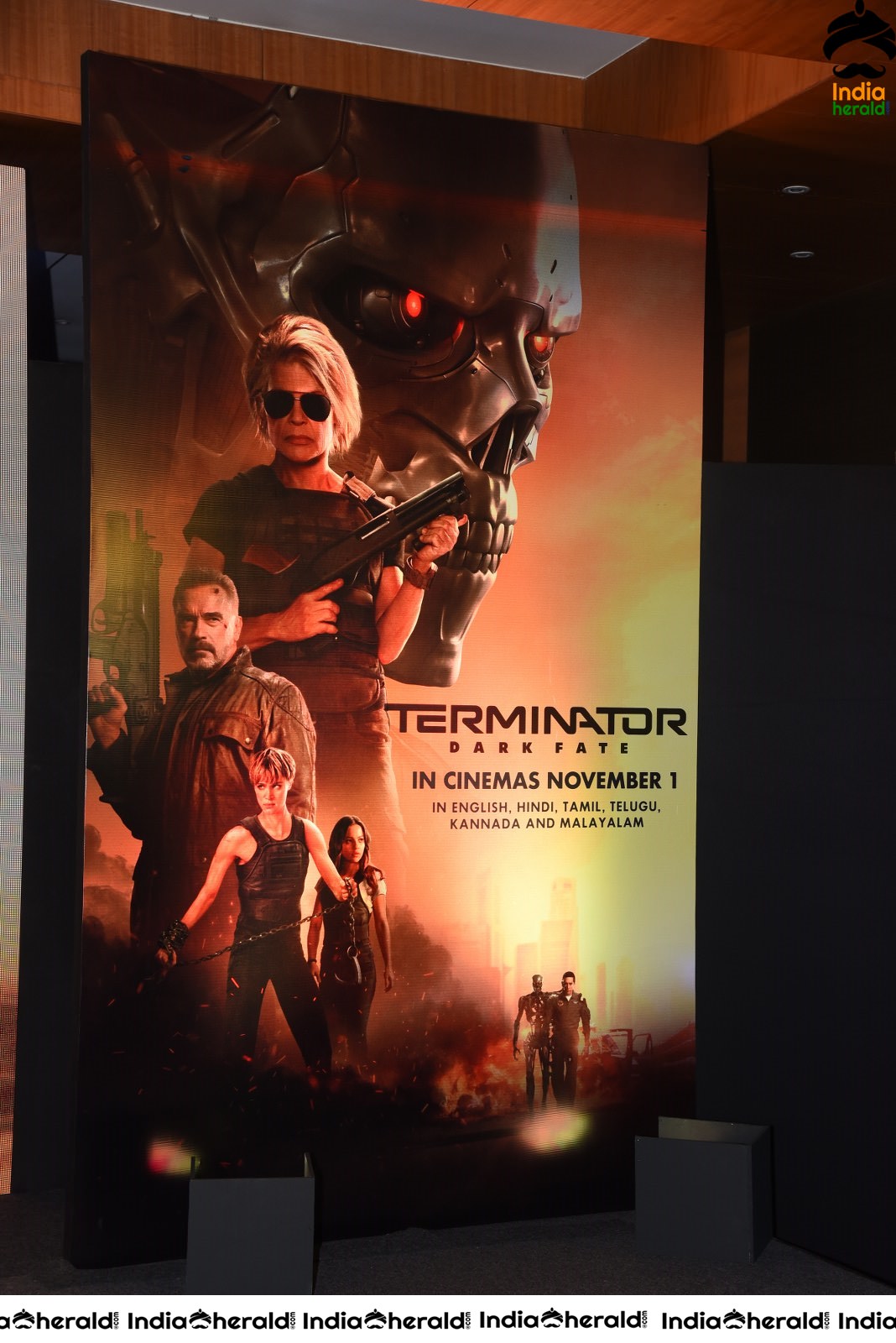 Vijay Deverakonda Looking Damn Smart at Terminator Dark Fate Telugu Trailer Launch Stills Set 2