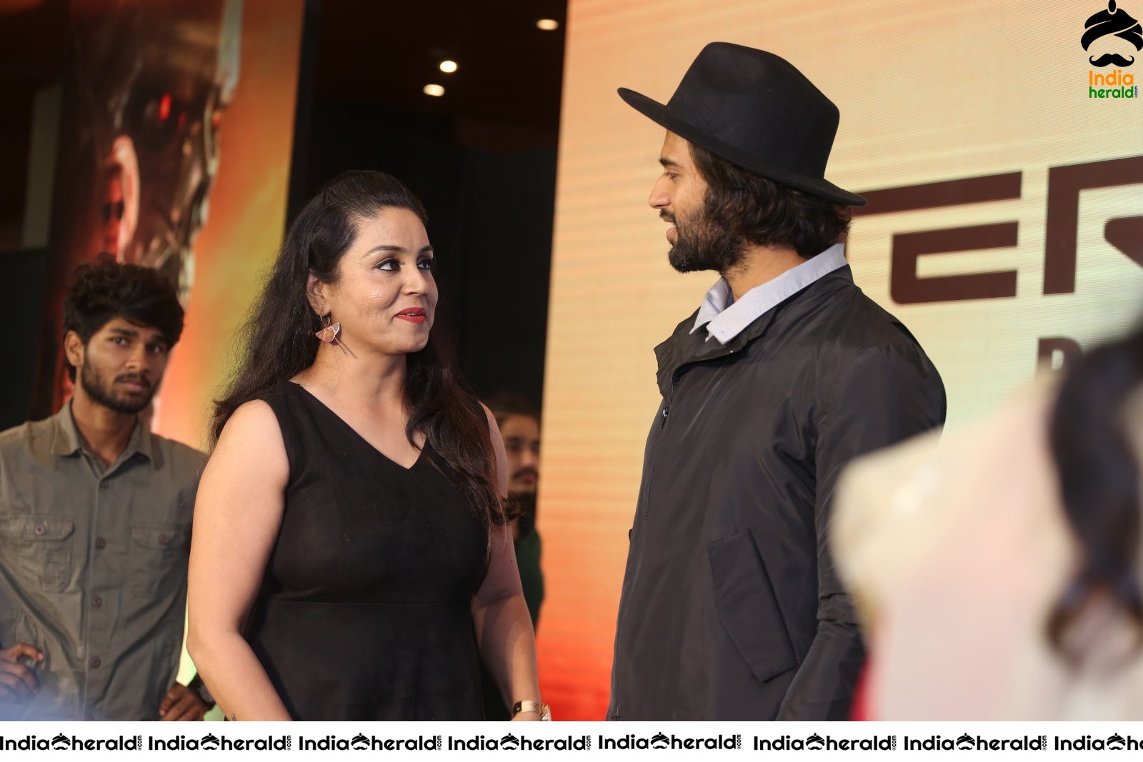 Vijay Deverakonda Looking Damn Smart at Terminator Dark Fate Telugu Trailer Launch Stills Set 2