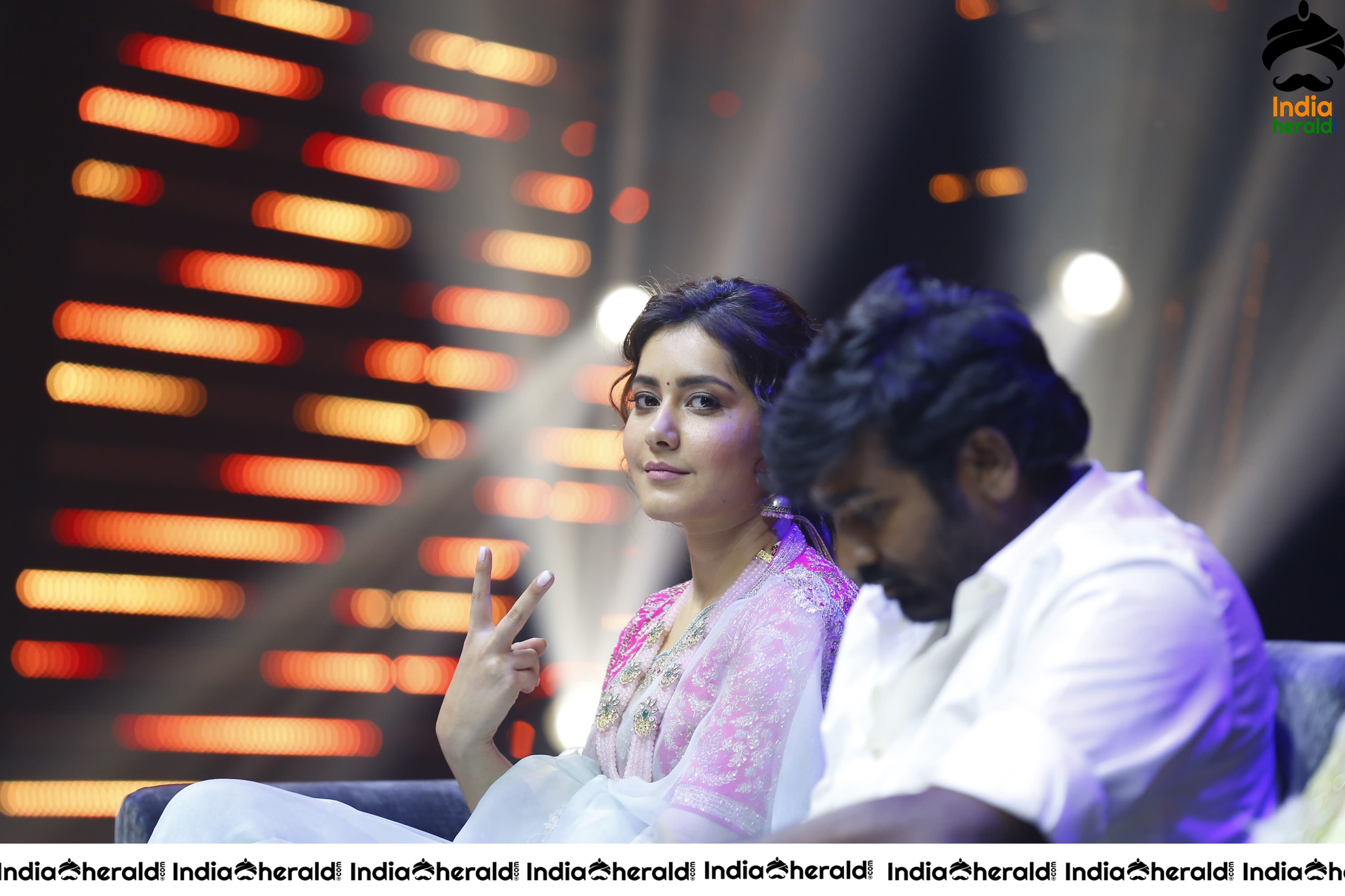 Vijay Sethupathi And Raashi Khanna Starrer Sangatamizhan Audio Launch Stills