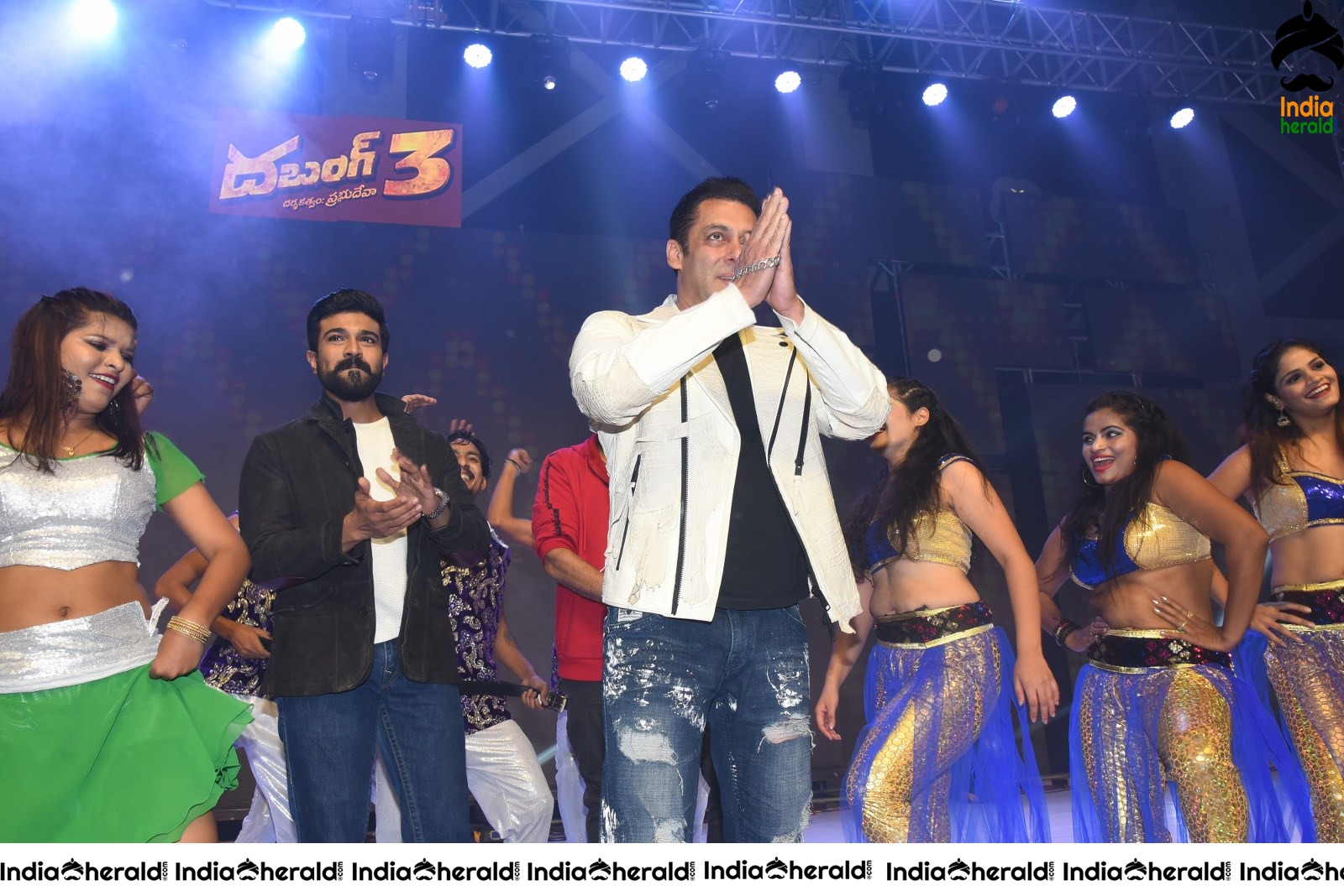 When Salman danced along with Tollywood Top Stars at Dabangg Event Set 2