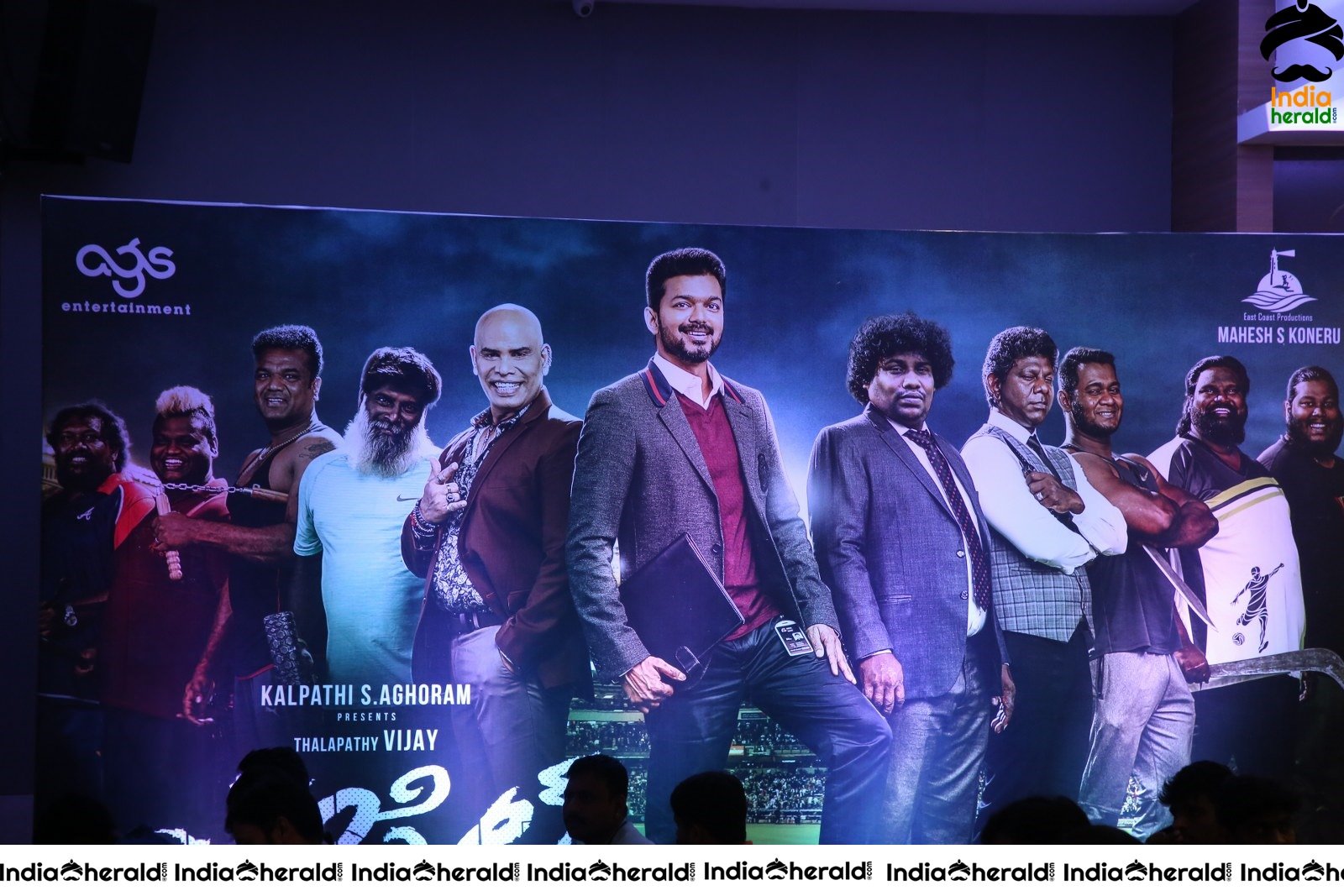 Whistle Pre Release Event Stage Photos with Hoardings