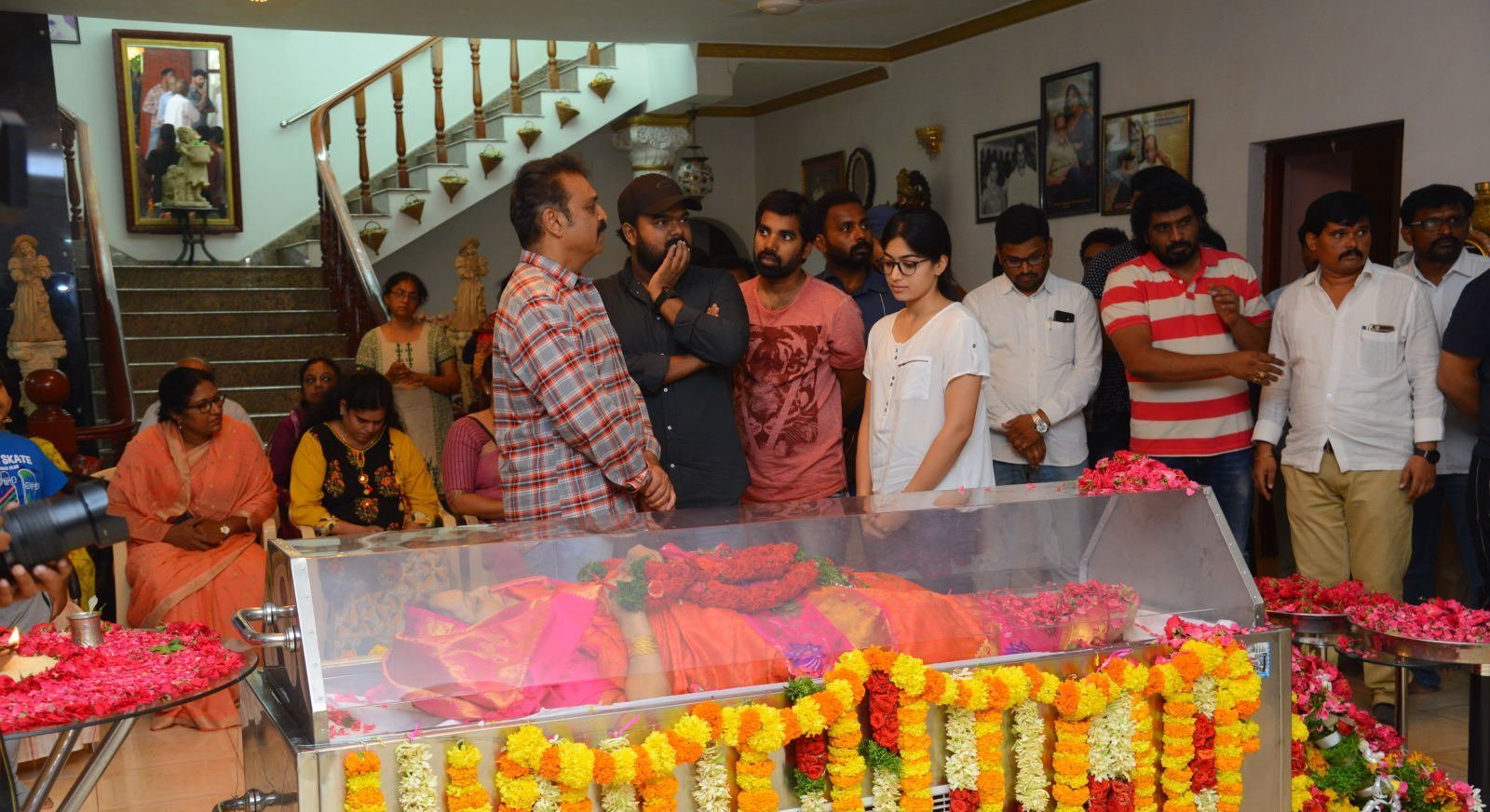 Pawan Kalyan Rashmika And Other Celebs Pay Homage To Vijaya Nirmala Garu