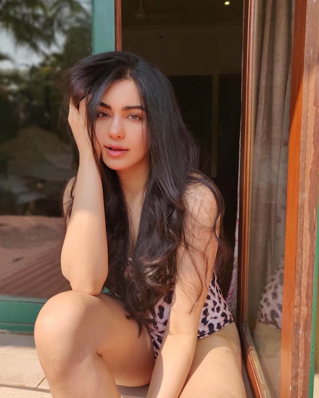 Adah Sharma Hot Exposing Thighs In Bikini