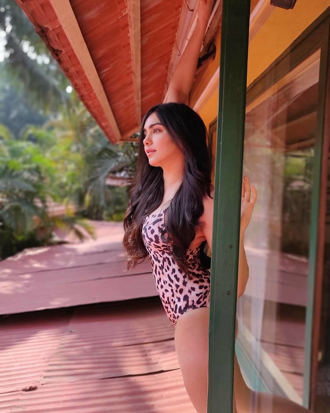 Adah Sharma Hot Exposing Thighs In Bikini