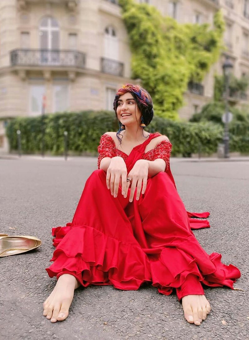 Adah sharma Latest Hot Red Dress Stills