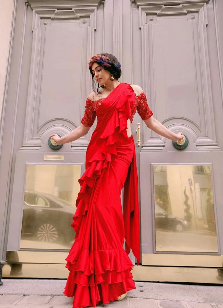 Adah sharma Latest Hot Red Dress Stills