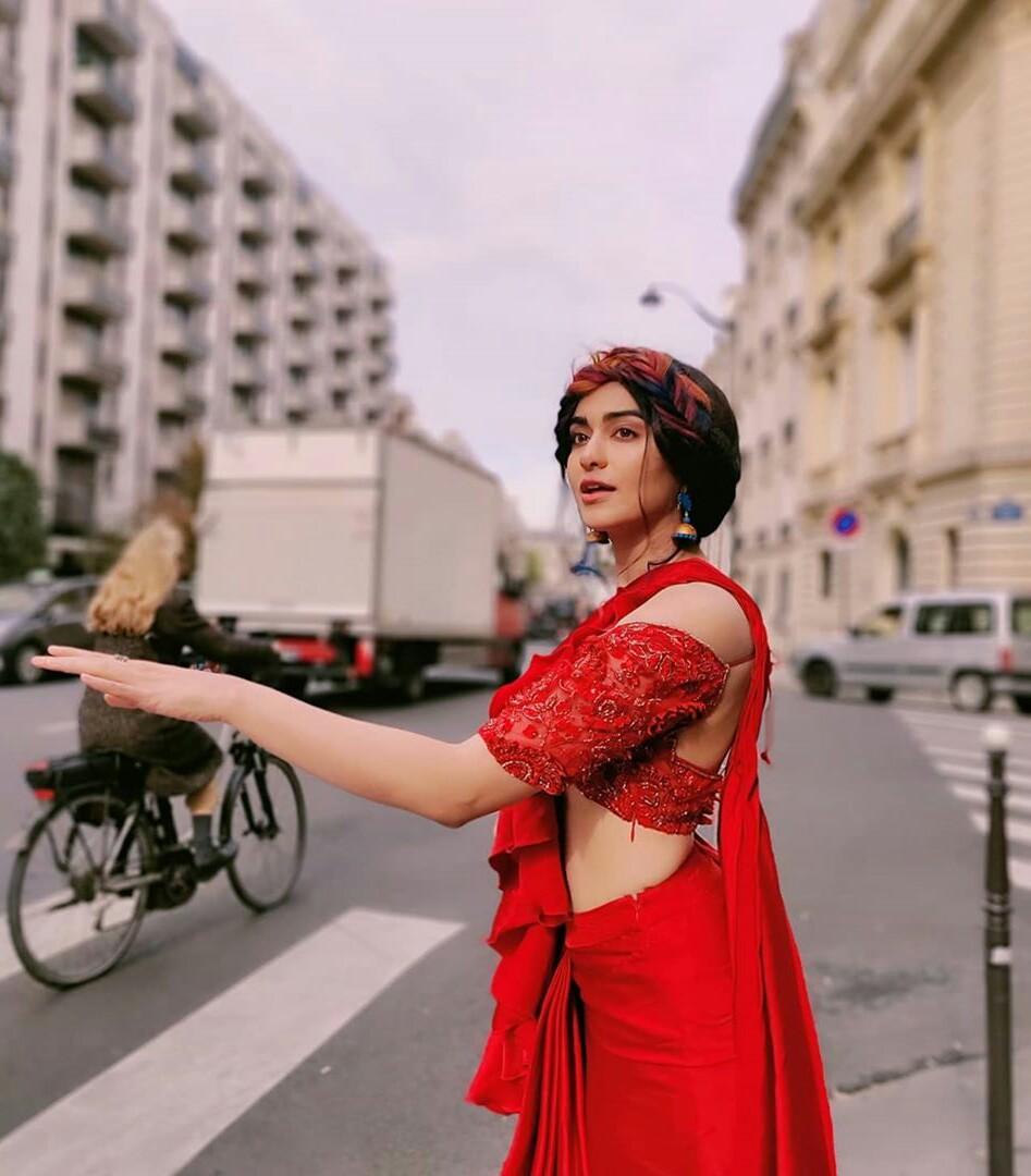 Adah sharma Latest Hot Red Dress Stills