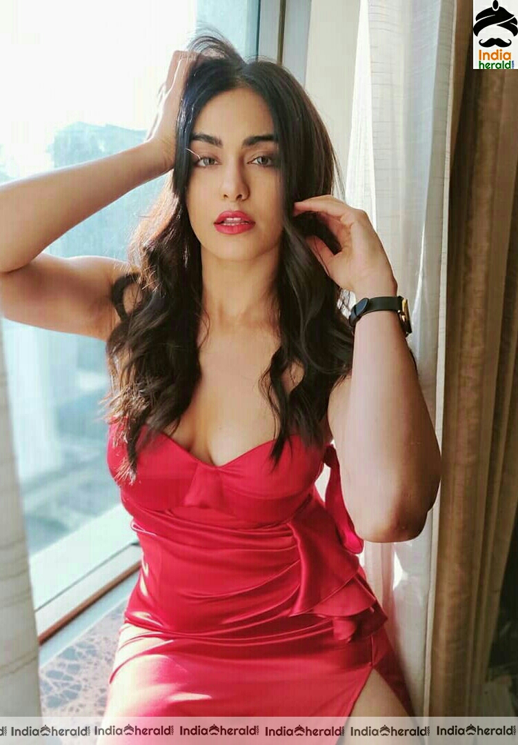 Adah Sharma Sizzling Hot Red Dress Stills