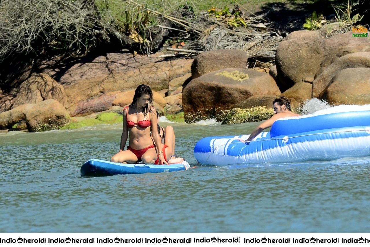 Alessandra Ambrosio caught in String Bikini while enjoying in Luxury Yacht Set 1