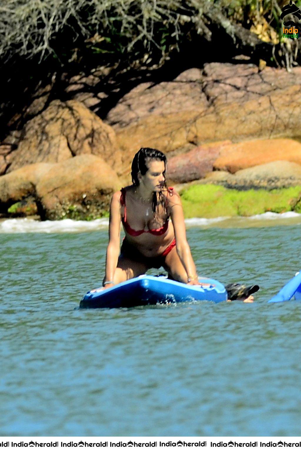 Alessandra Ambrosio caught in String Bikini while enjoying in Luxury Yacht Set 1