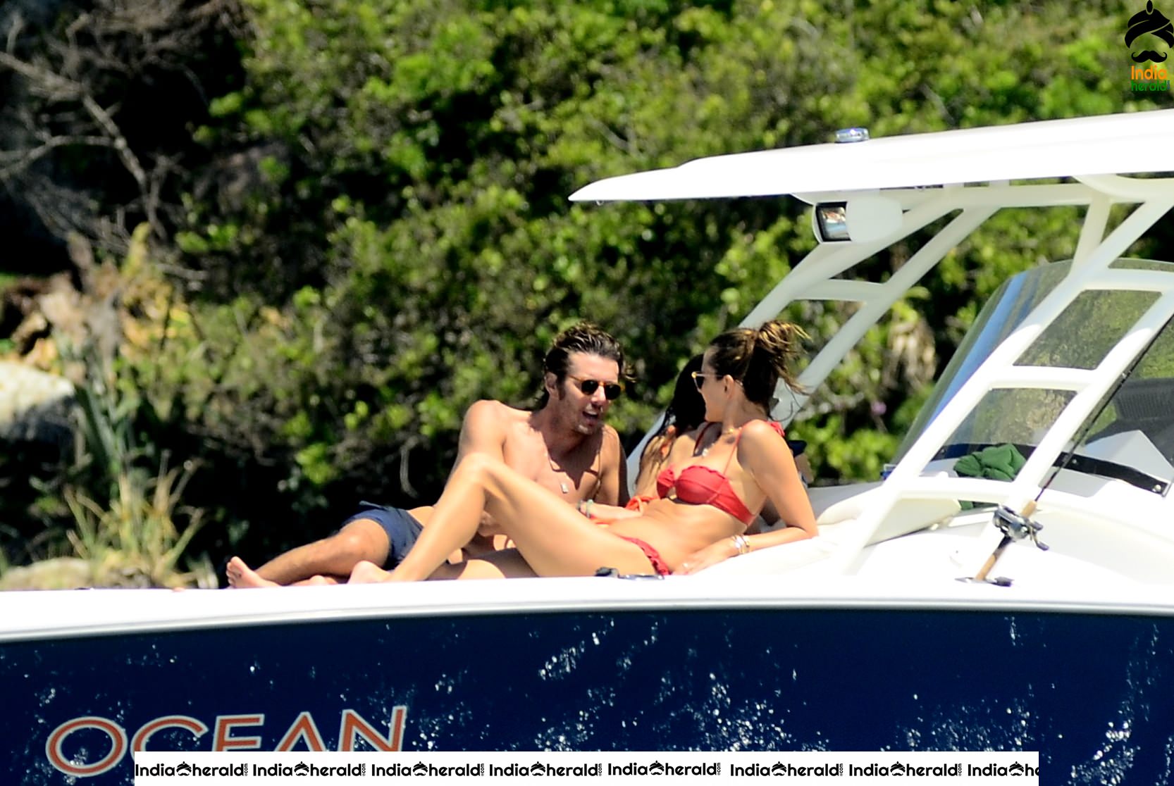 Alessandra Ambrosio caught in String Bikini while enjoying in Luxury Yacht Set 3