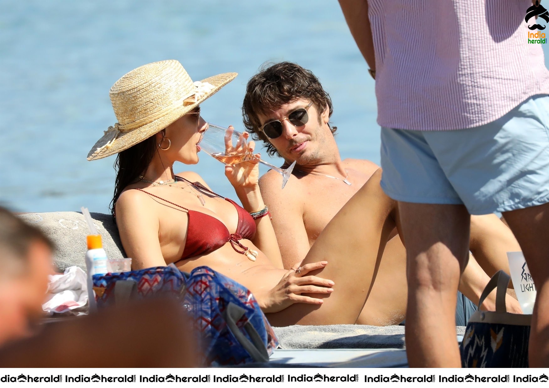 Alessandra Ambrosio Exposing Too Much in String Bikini on the beach in Mykonos Set 3