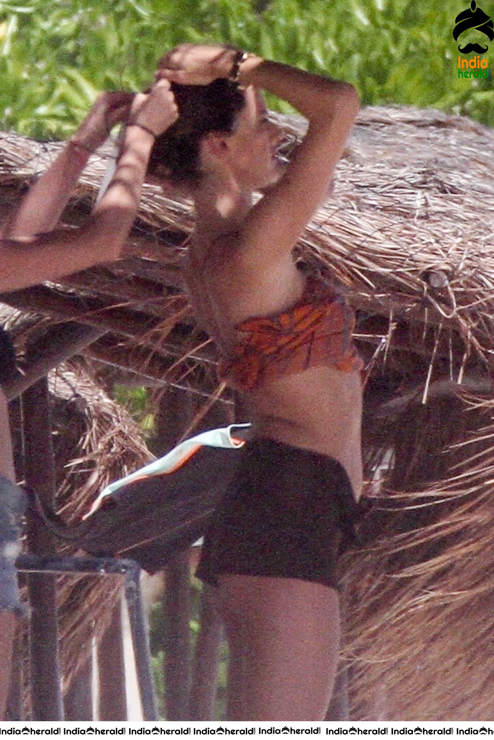 Alessandra Ambrosio hits the beach for a bikini photoshoot in Tulum Set 1