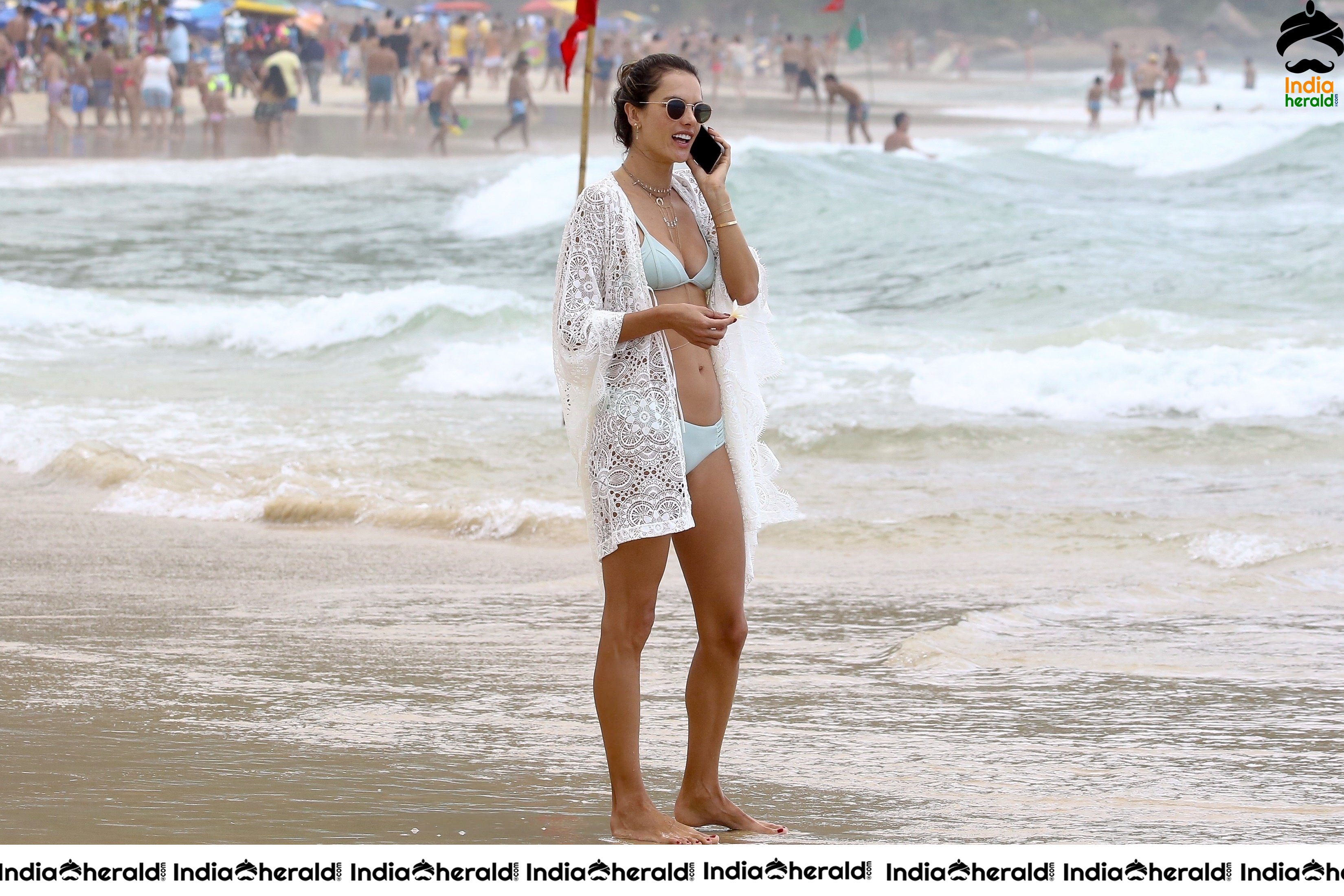 Alessandra Ambrosio Hot Bikini Candids from Praia Brava Brazil Set 3
