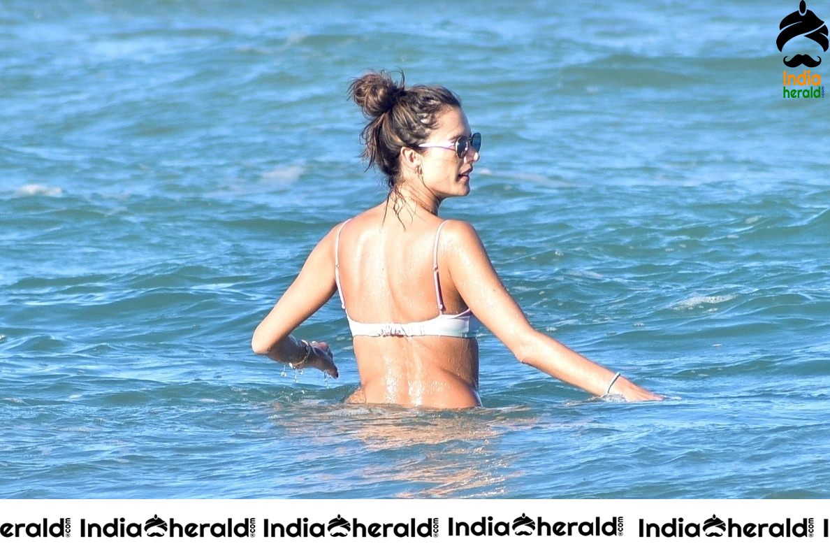 Alessandra Ambrosio in Bikini on the beach in Florianopolis Set 1