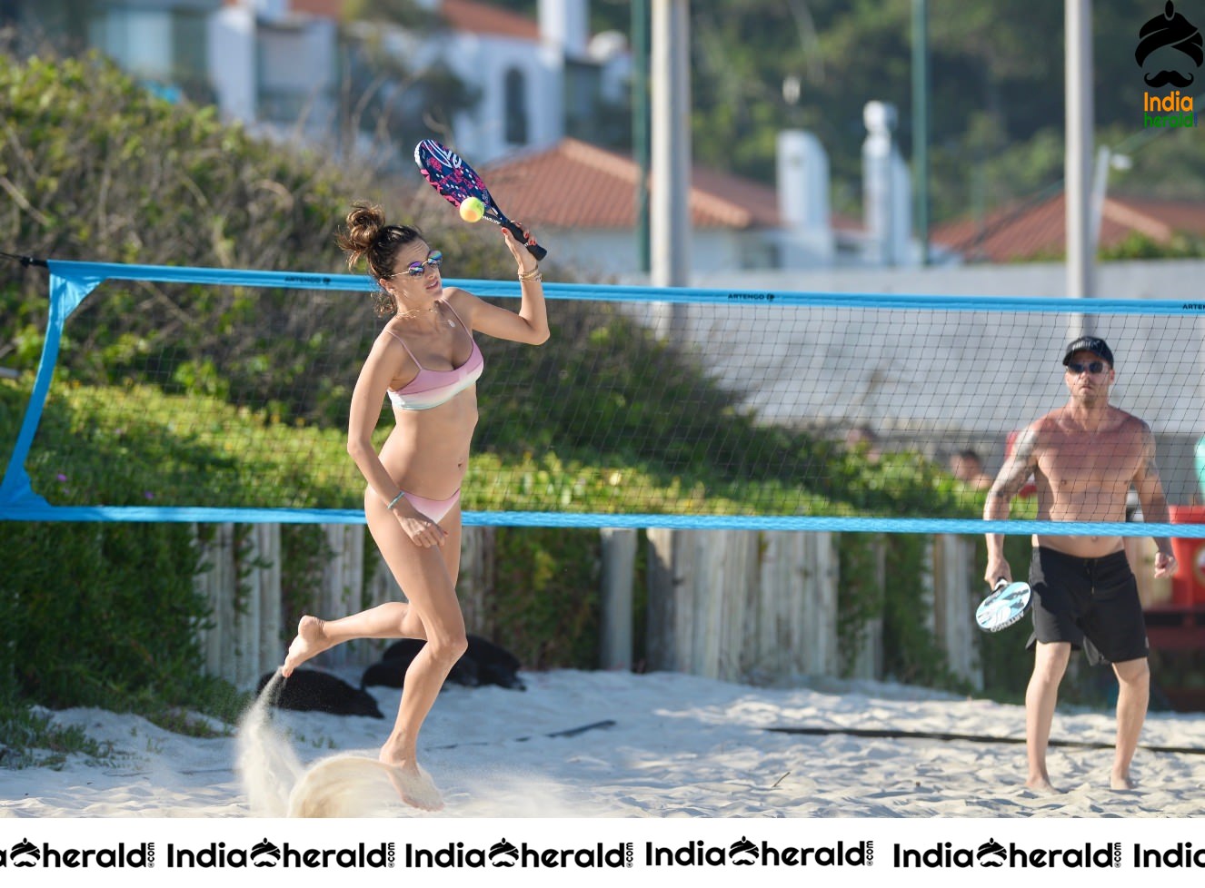 Alessandra Ambrosio in Bikini on the beach in Florianopolis Set 1