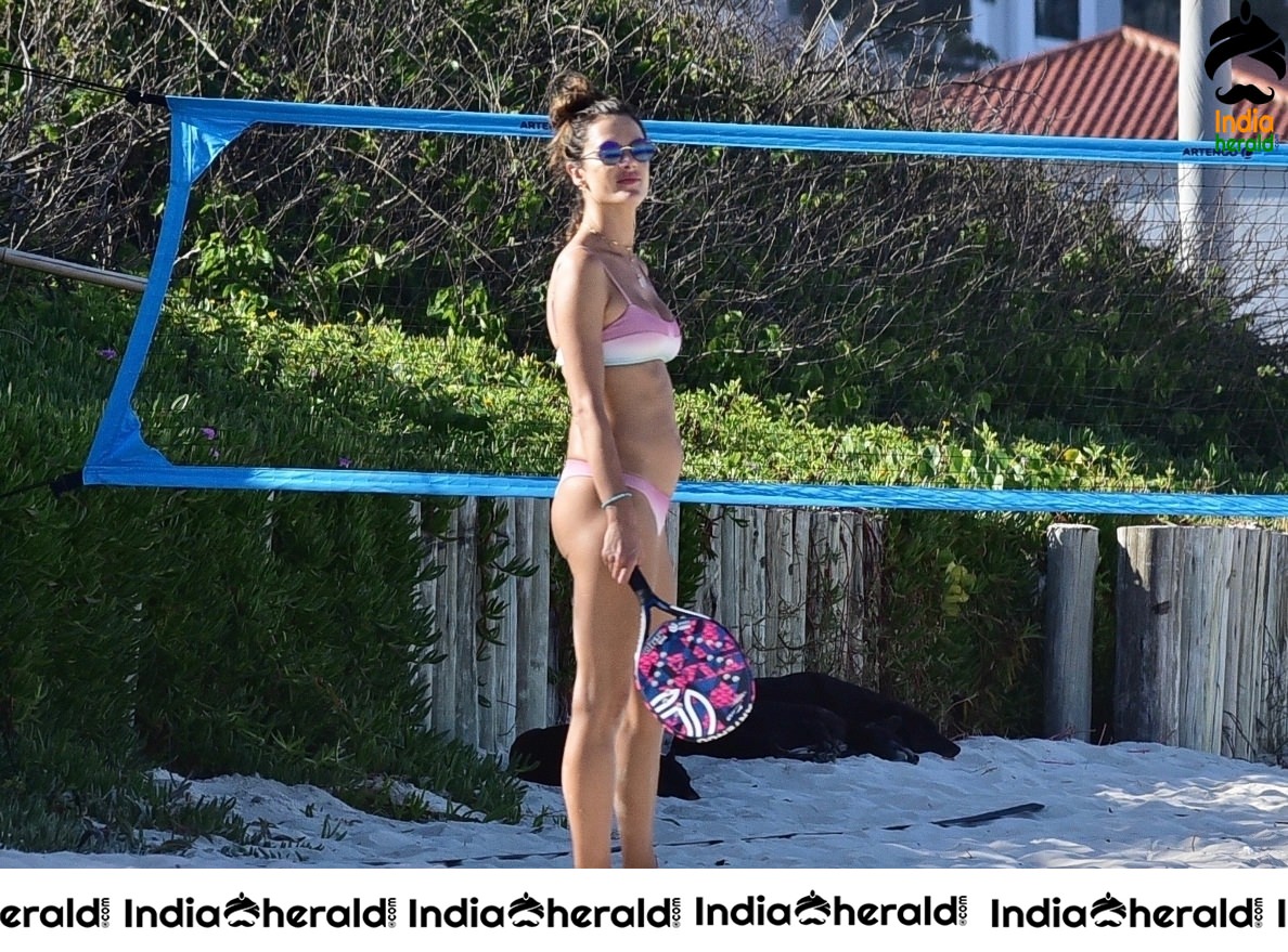 Alessandra Ambrosio in Bikini on the beach in Florianopolis Set 1