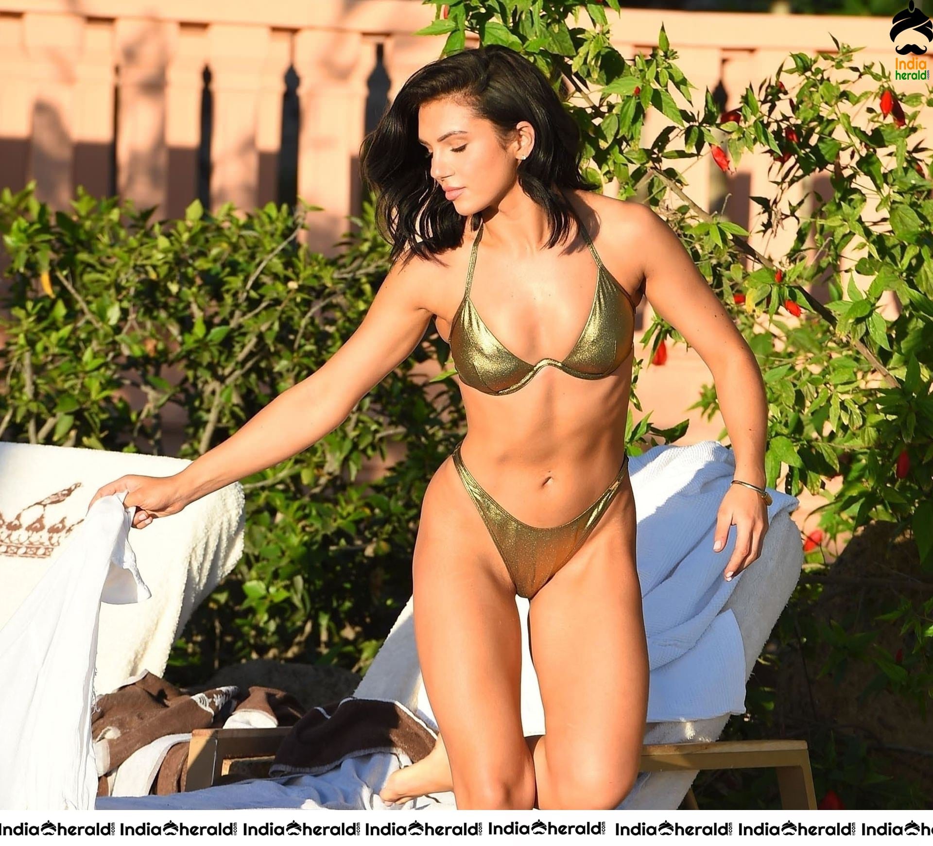 Alexandra Cane caught in a skimpy little Lingerie while enjoying Vacation
