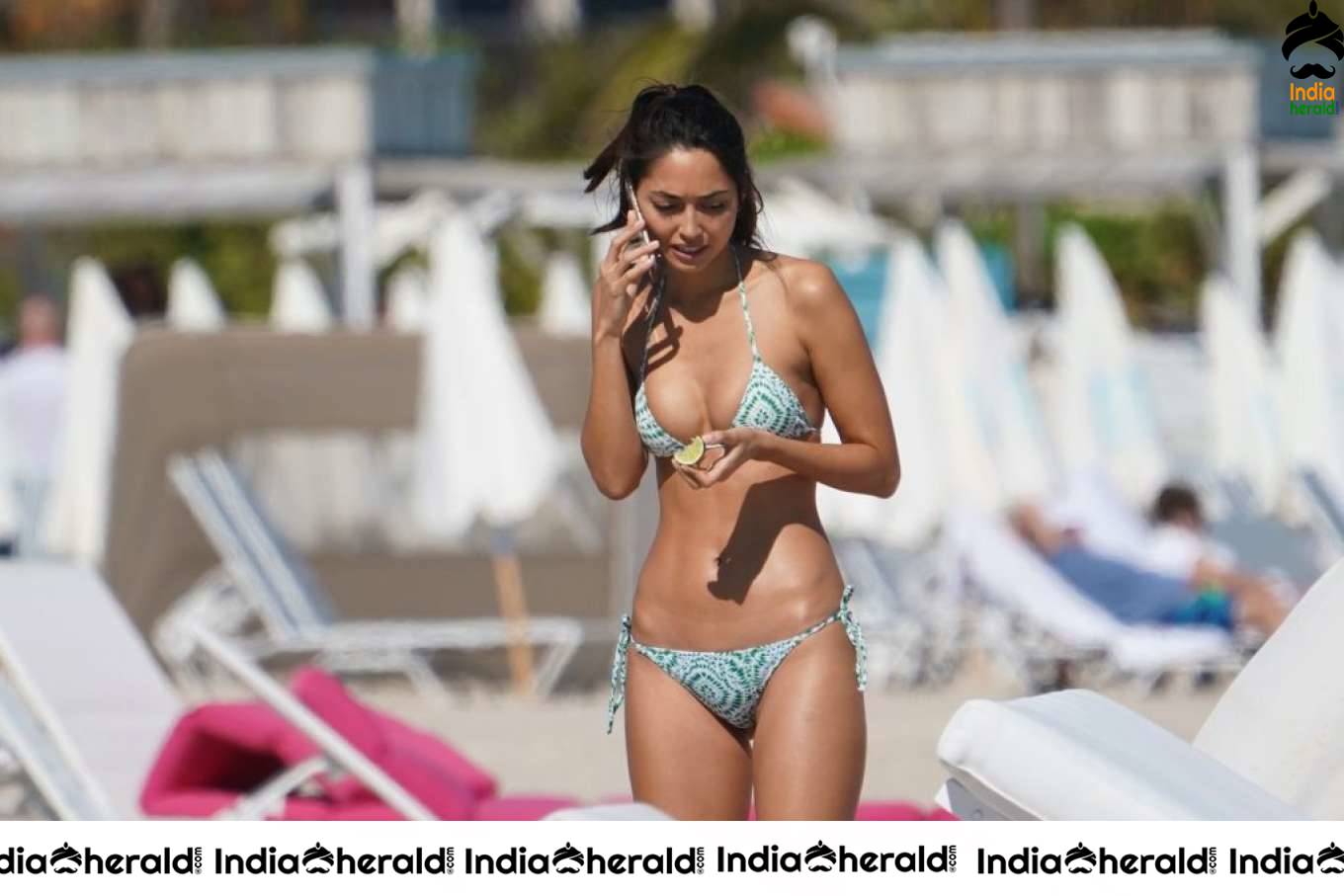 Ambra Gutierrez spotted frolicking in water with a friend in Miami Set 1