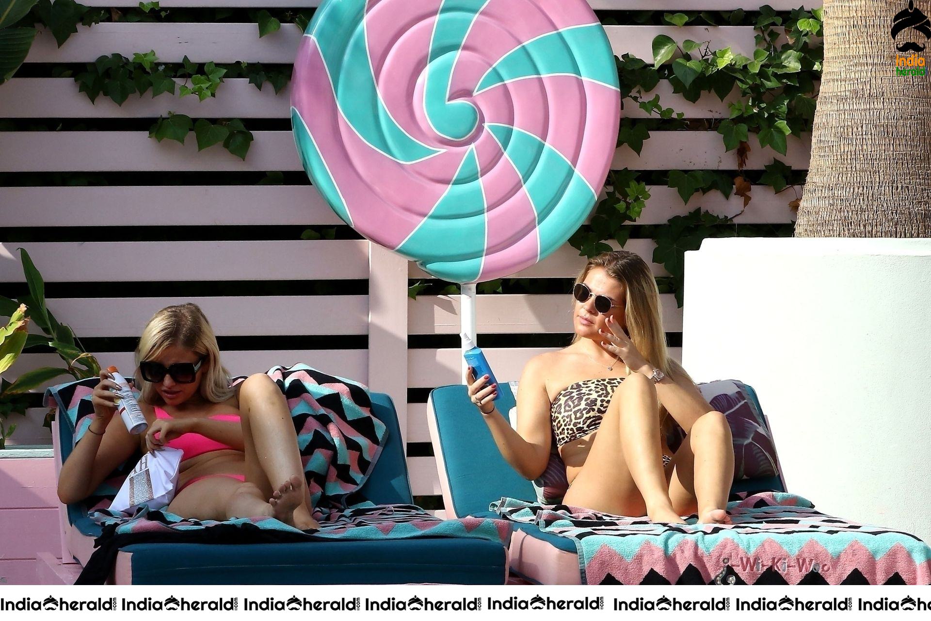 Amy Hart shows off her sultry physique out in the island of Ibiza Set 1