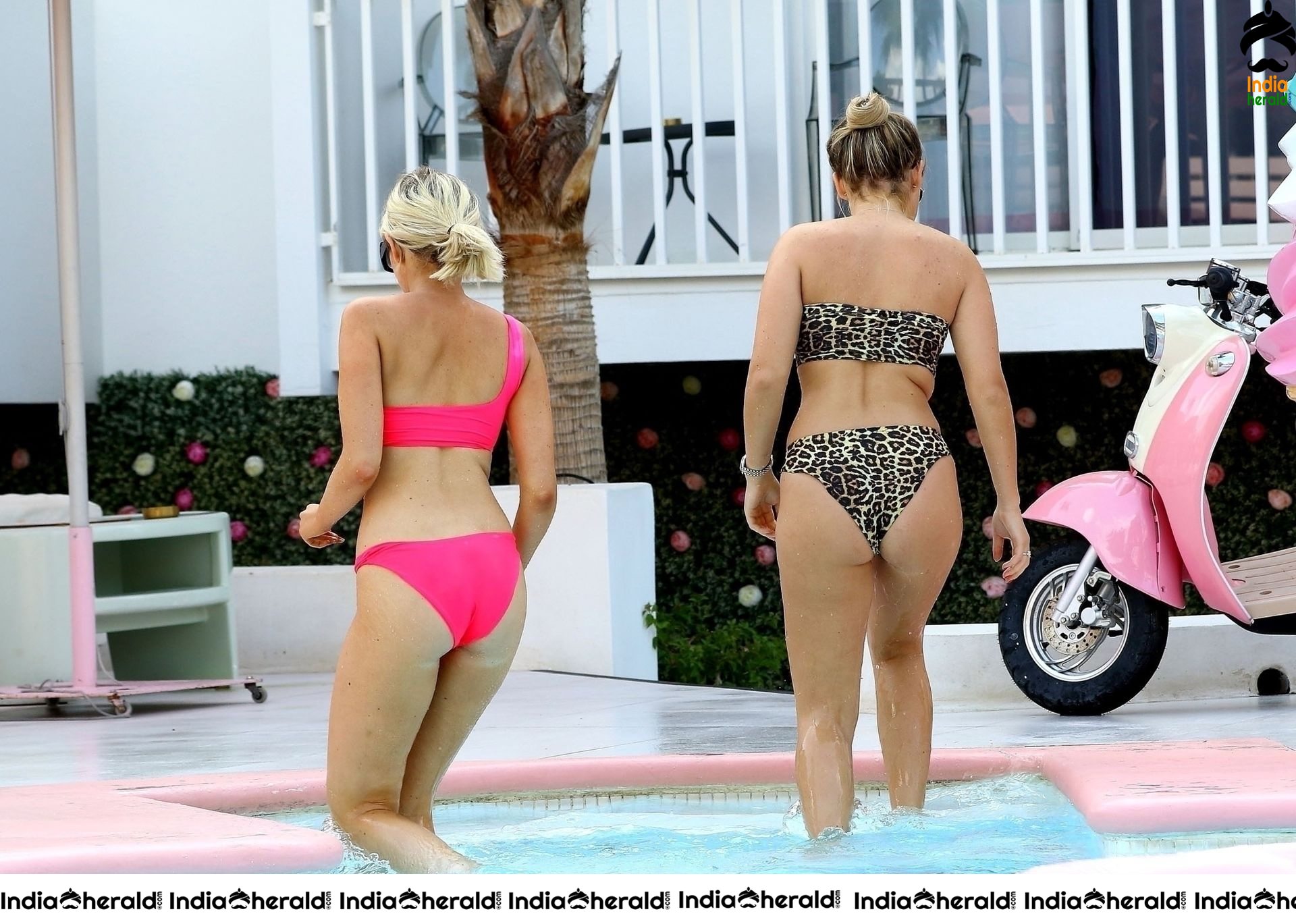 Amy Hart shows off her sultry physique out in the island of Ibiza Set 1